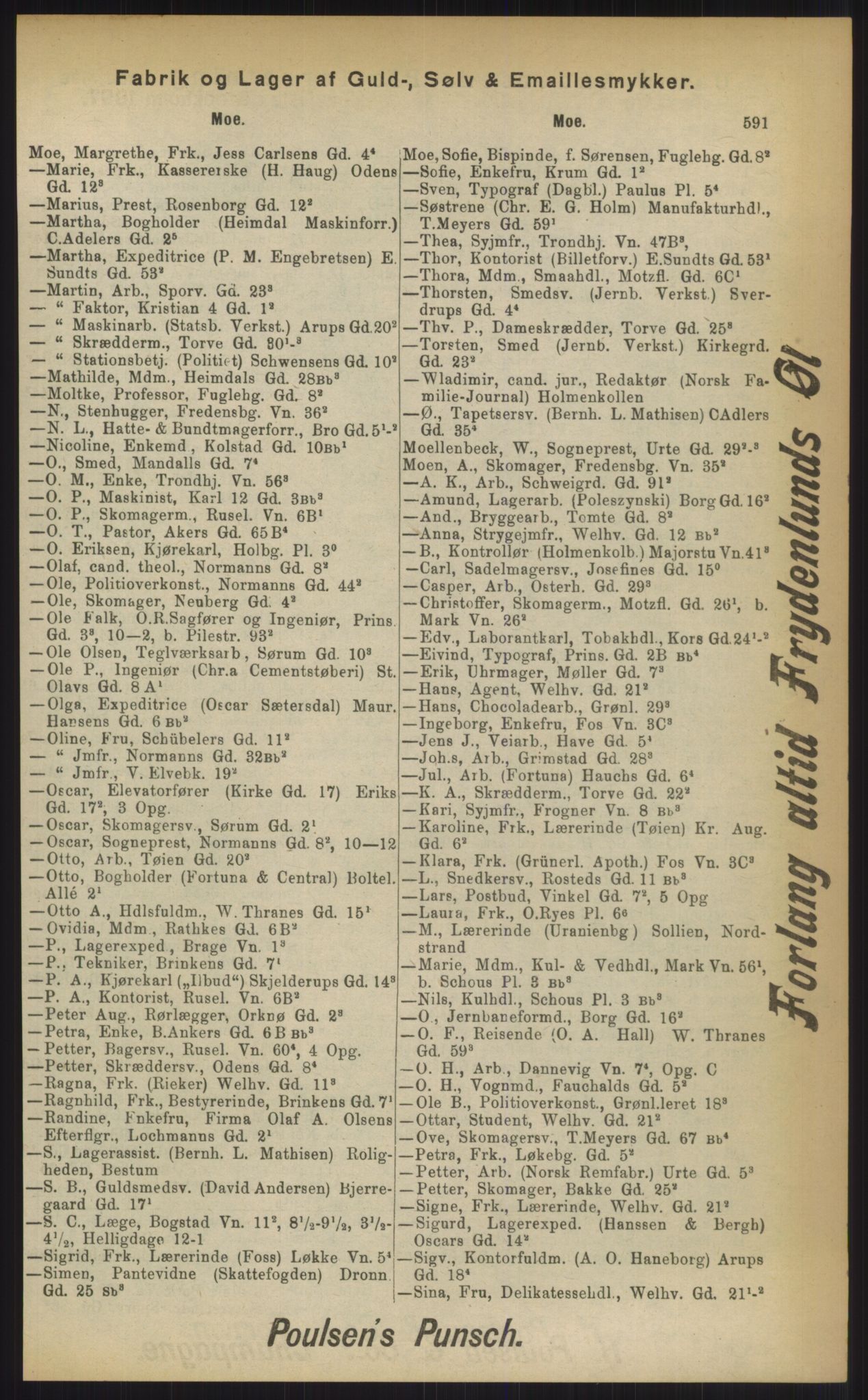 Kristiania/Oslo adressebok, PUBL/-, 1903, s. 591