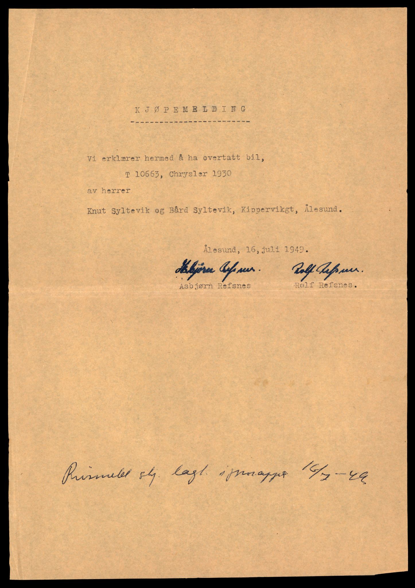 Møre og Romsdal vegkontor - Ålesund trafikkstasjon, AV/SAT-A-4099/F/Fe/L0022: Registreringskort for kjøretøy T 10584 - T 10694, 1927-1998, s. 2211