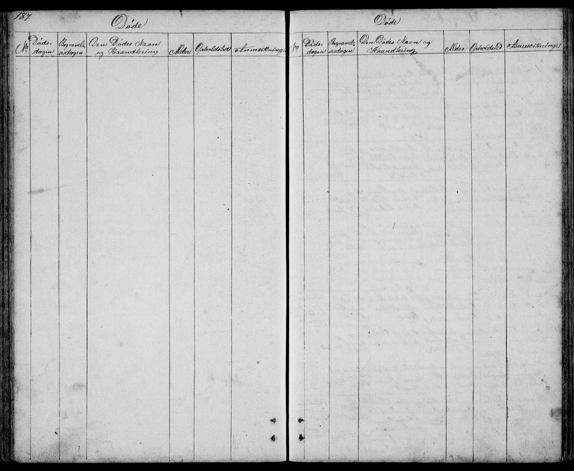 Kvinesdal sokneprestkontor, SAK/1111-0026/F/Fb/Fbb/L0001: Klokkerbok nr. B 1, 1852-1872, s. 187