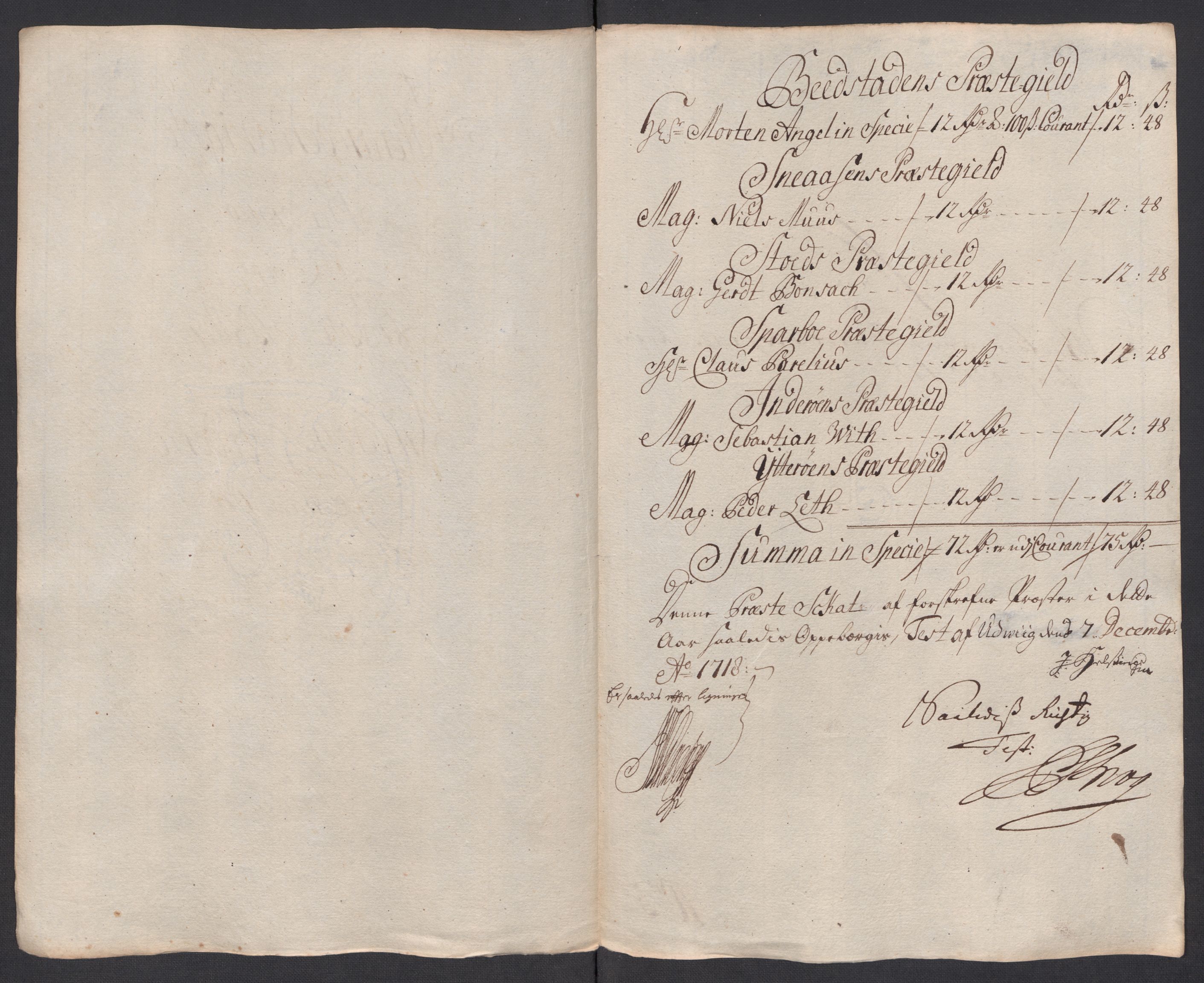 Rentekammeret inntil 1814, Reviderte regnskaper, Fogderegnskap, AV/RA-EA-4092/R63/L4326: Fogderegnskap Inderøy, 1718, s. 125