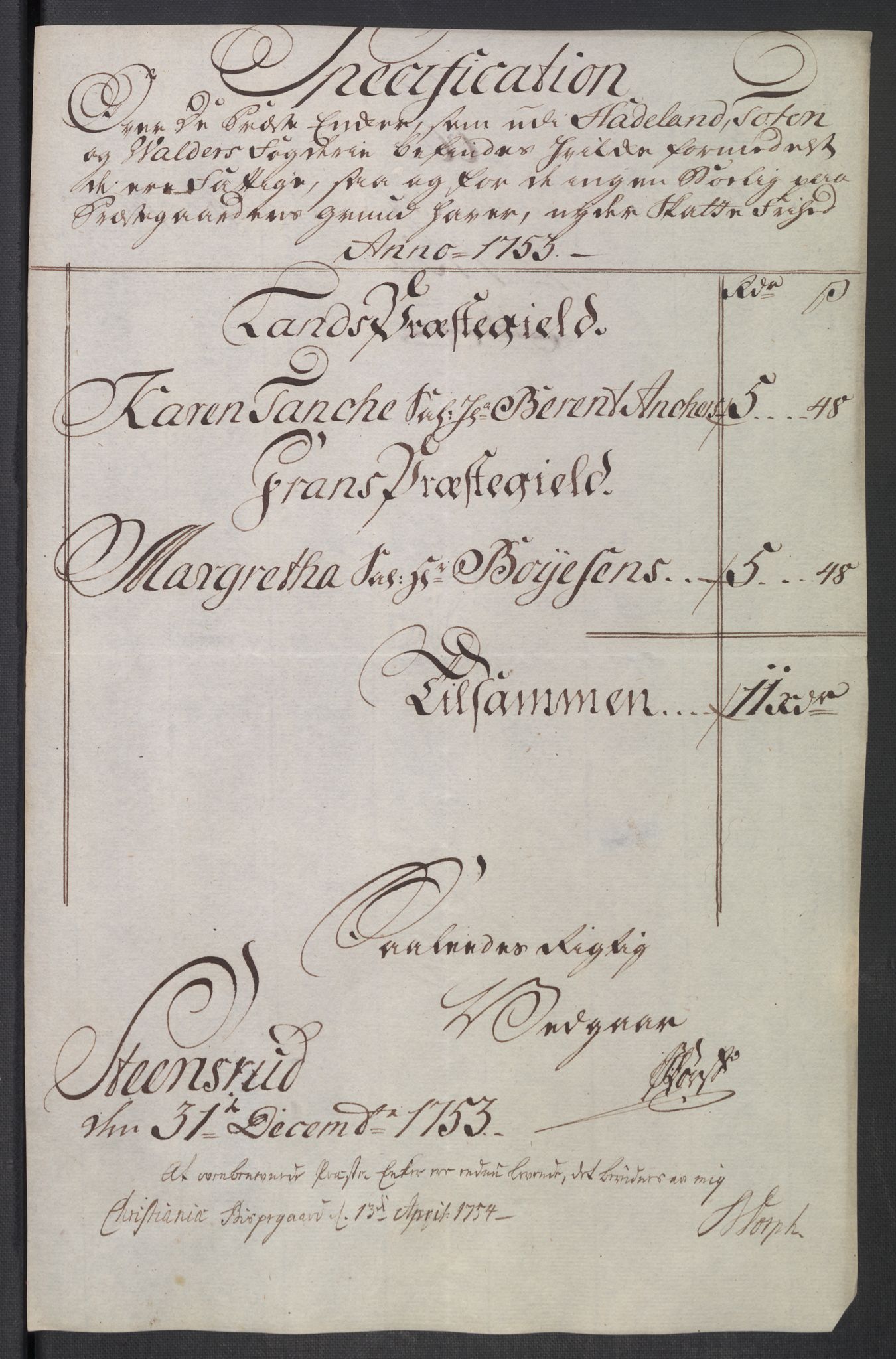 Rentekammeret inntil 1814, Reviderte regnskaper, Fogderegnskap, RA/EA-4092/R18/L1349: Fogderegnskap Hadeland, Toten og Valdres, 1752-1753, s. 615
