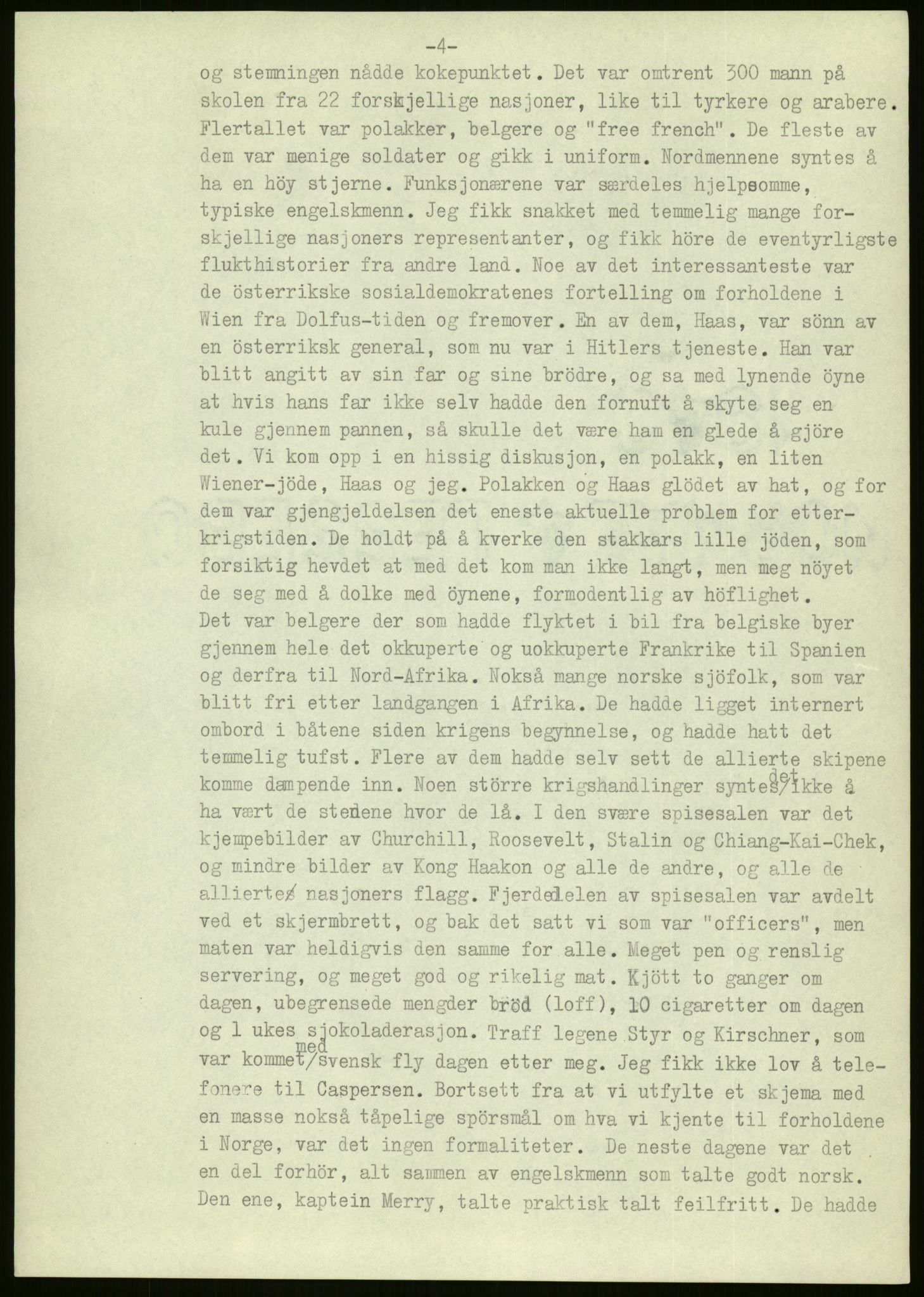 Ustvedt, Hans Jacob / Ustvedt familien, AV/RA-PA-1248/H/L0047/0002: Dagbøker / Londondagboken, 1943, s. 4