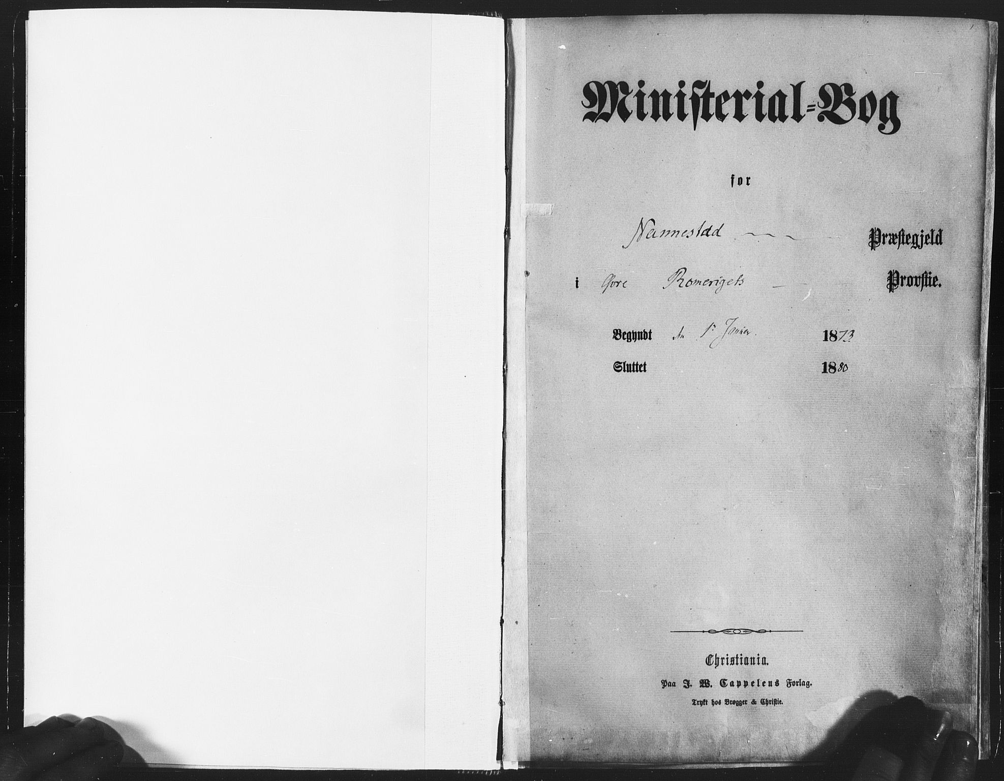 Nannestad prestekontor Kirkebøker, SAO/A-10414a/F/Fa/L0013: Ministerialbok nr. I 13, 1873-1880
