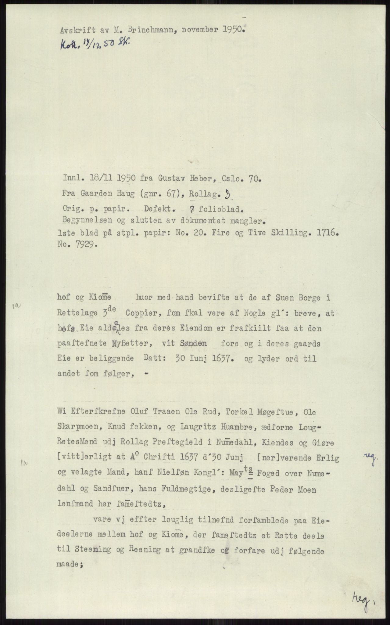 Samlinger til kildeutgivelse, Diplomavskriftsamlingen, RA/EA-4053/H/Ha, s. 1883
