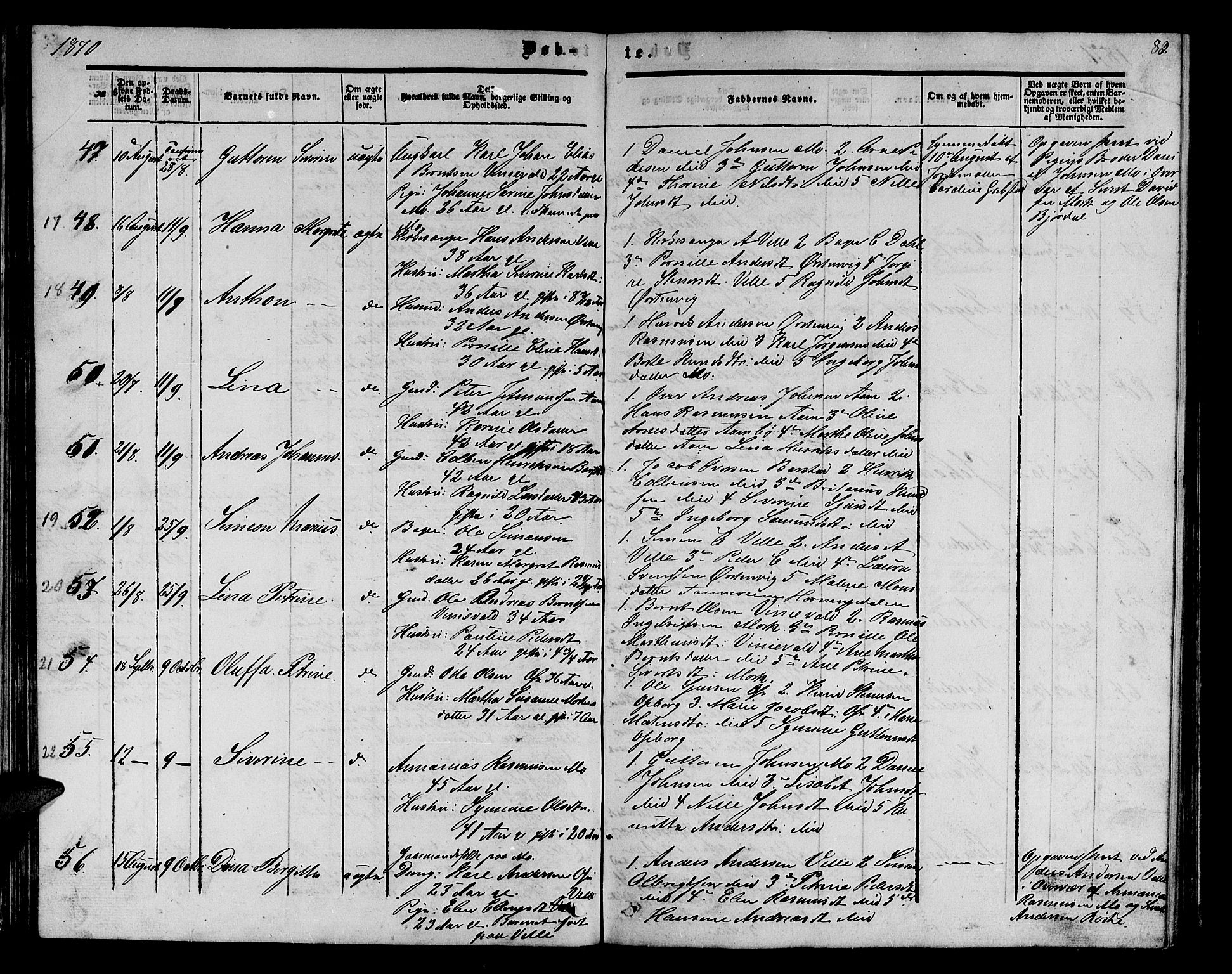 Ministerialprotokoller, klokkerbøker og fødselsregistre - Møre og Romsdal, AV/SAT-A-1454/513/L0188: Klokkerbok nr. 513C02, 1865-1882, s. 83