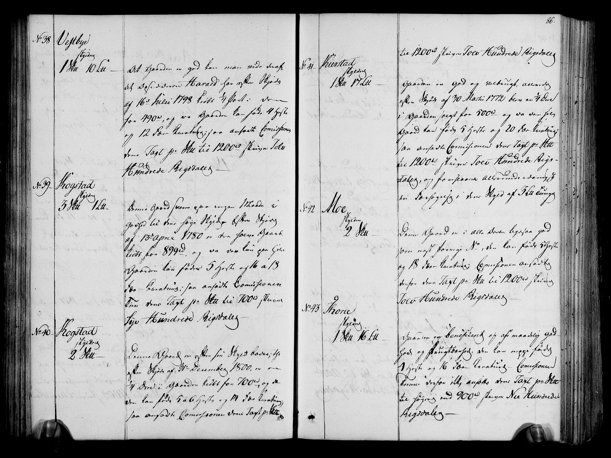 Rentekammeret inntil 1814, Realistisk ordnet avdeling, AV/RA-EA-4070/N/Ne/Nea/L0019: Øvre Romerike fogderi. Deliberasjonsprotokoll, 1803, s. 87