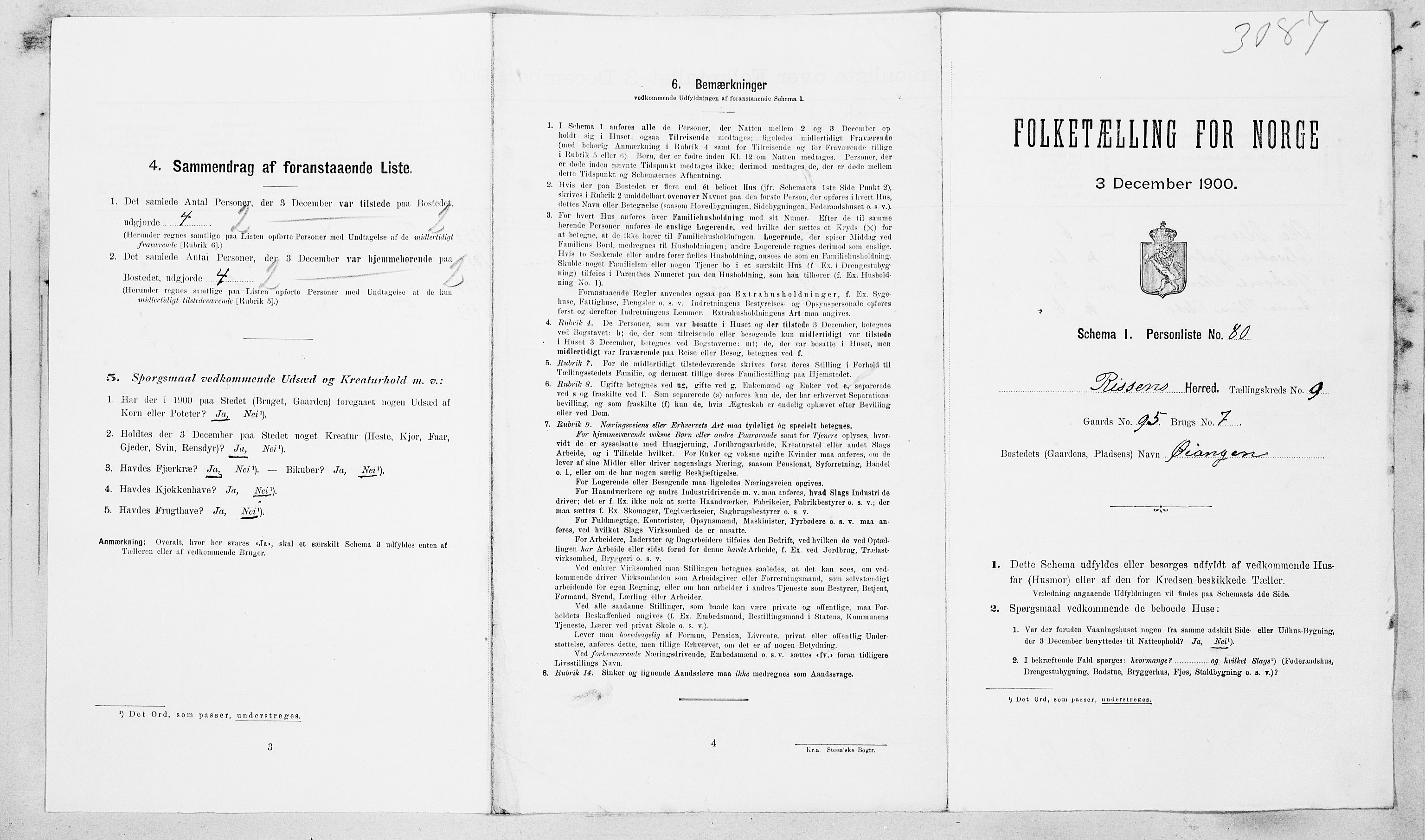 SAT, Folketelling 1900 for 1624 Rissa herred, 1900, s. 1183