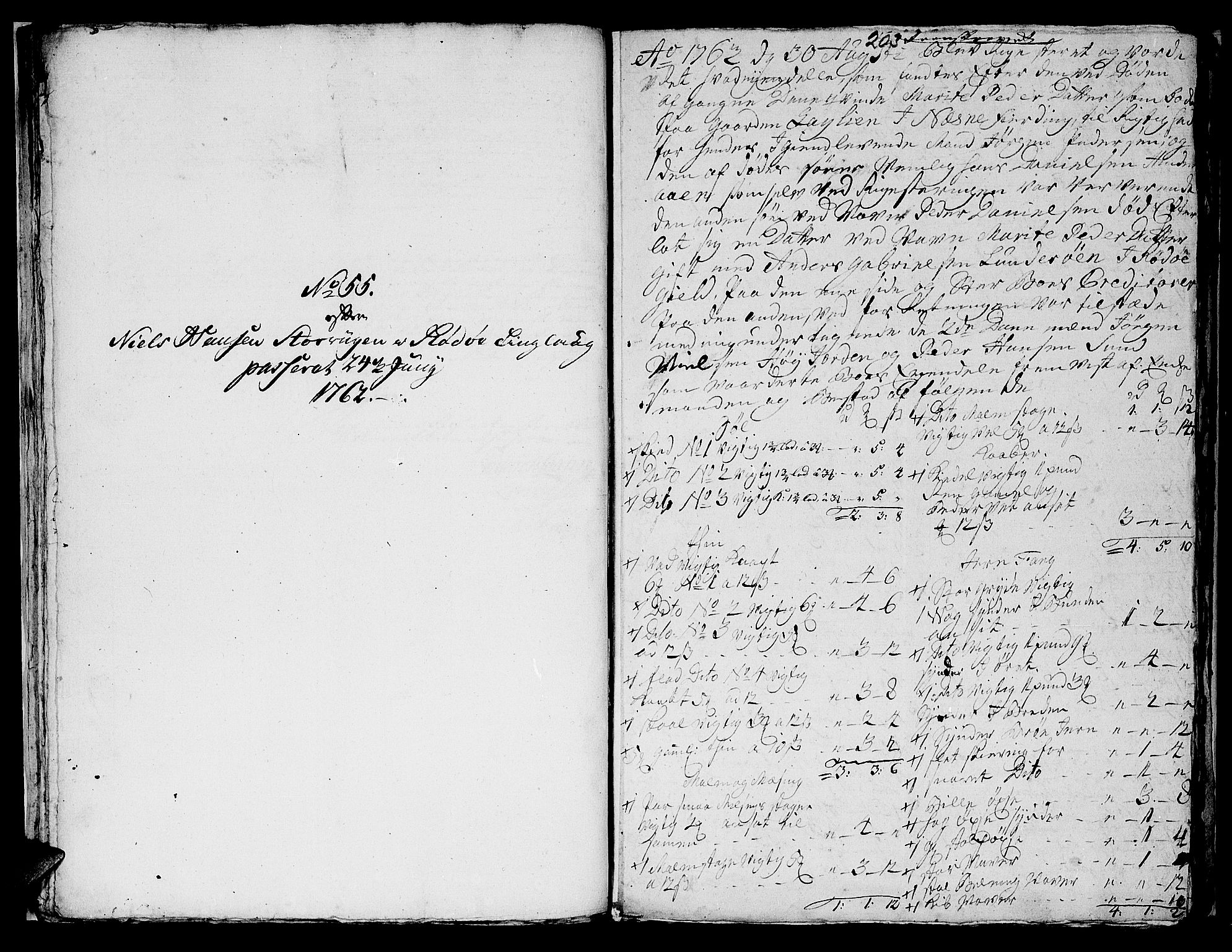 Helgeland sorenskriveri, AV/SAT-A-0004/3/3A/L0051: Konseptprotokoll 36, 1762, s. 202b-203a