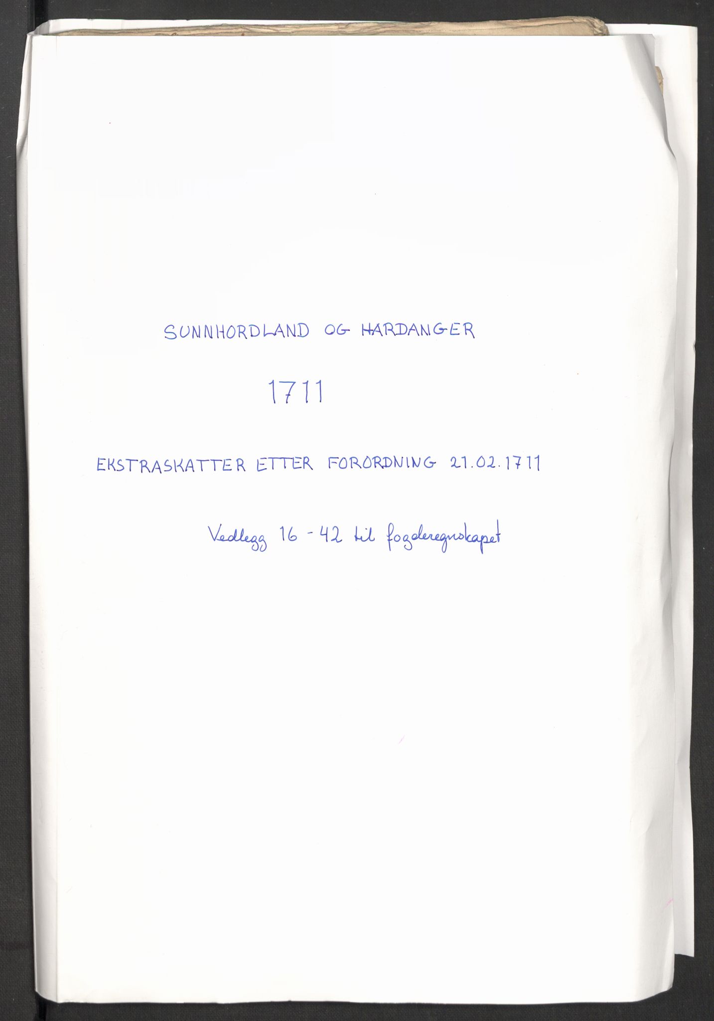 Rentekammeret inntil 1814, Reviderte regnskaper, Fogderegnskap, RA/EA-4092/R48/L2987: Fogderegnskap Sunnhordland og Hardanger, 1711, s. 510