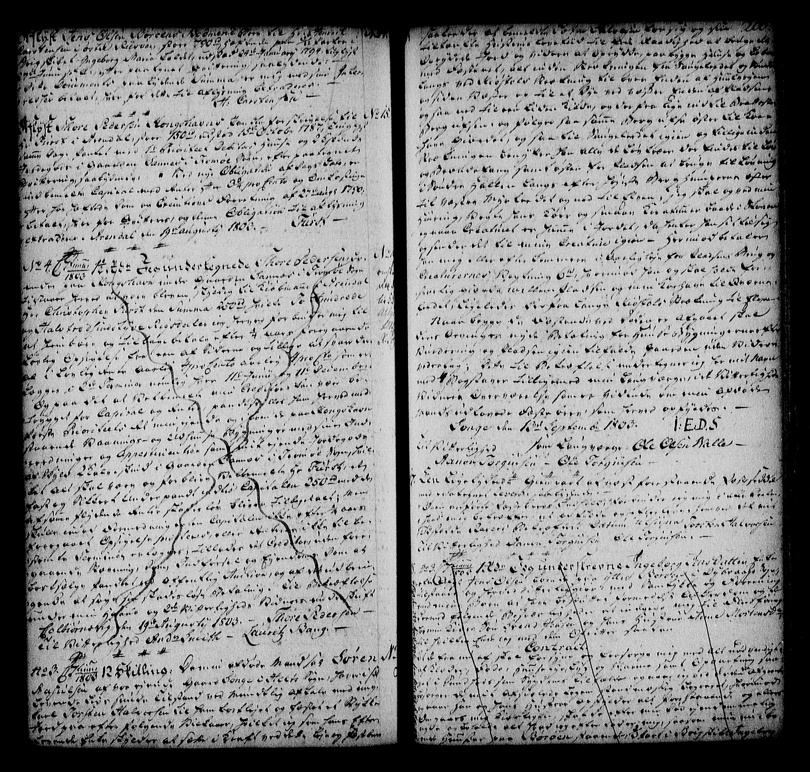 Nedenes sorenskriveri før 1824, SAK/1221-0007/G/Gb/L0020: Pantebok nr. 20, 1802-1806, s. 200