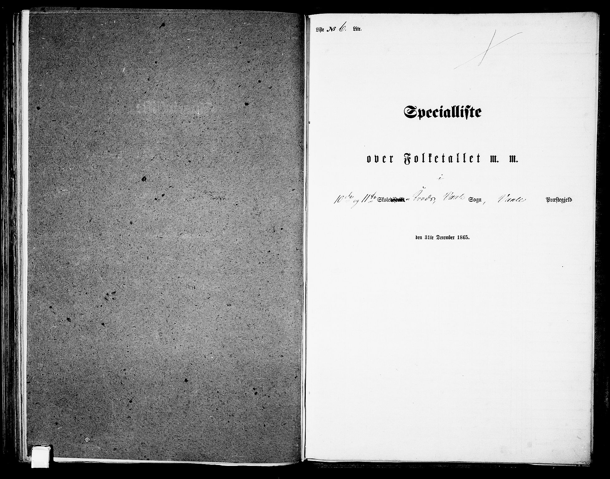 RA, Folketelling 1865 for 0716P Våle prestegjeld, 1865, s. 87