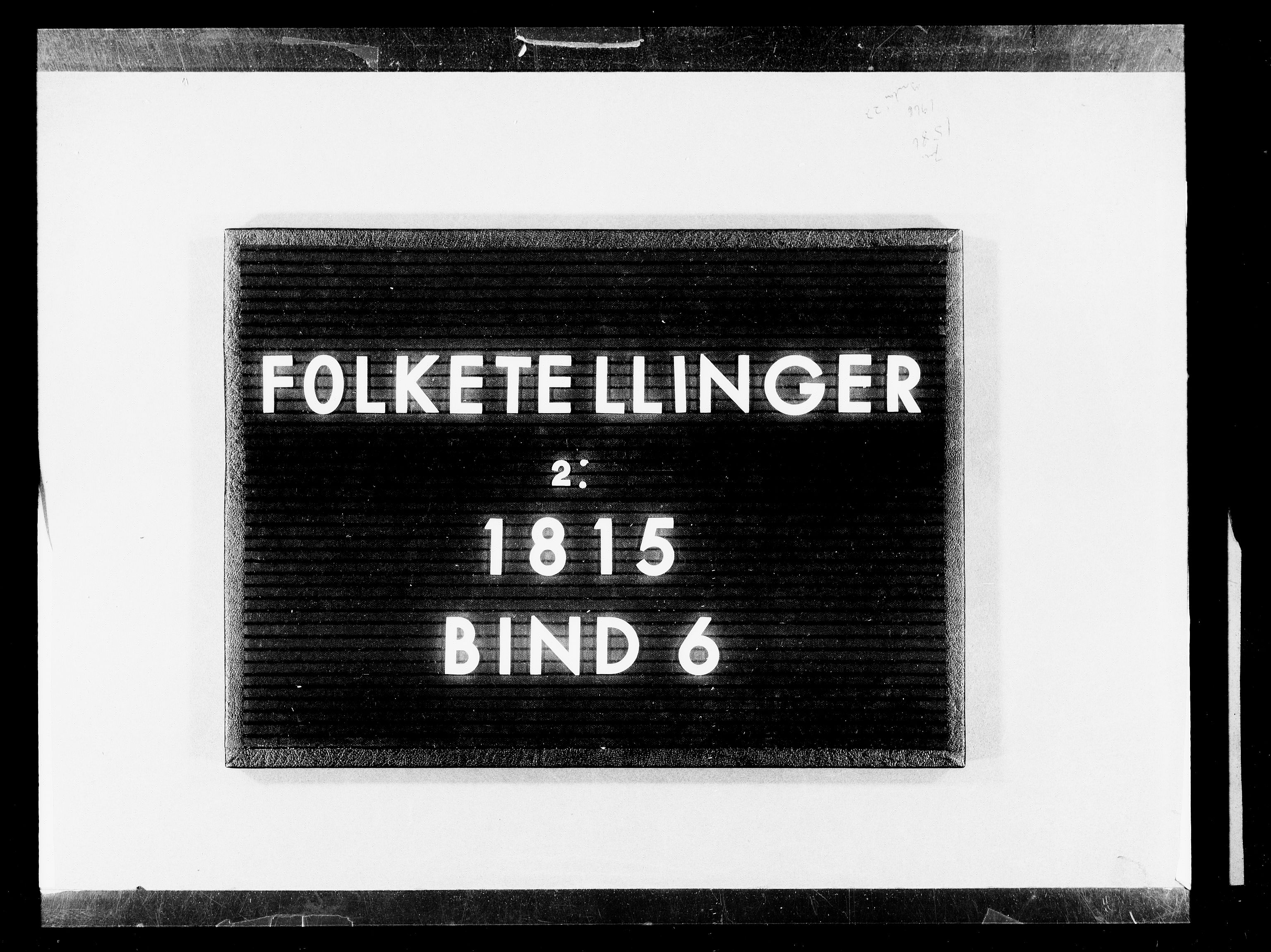 RA, Folketellingen 1815, bind 6: Folkemengdens bevegelse i Akershus stift og Kristiansand stift, 1815