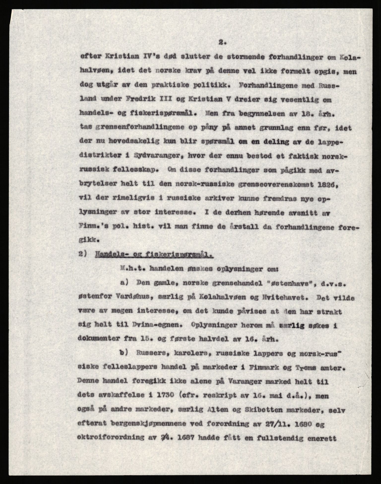 Den norske historiske forenings komite for arkivgranskning i Russland, AV/RA-PA-0409/F/L0001/0004: -- / Utkast til norsk arbeidsplan for undersøkelsen i Moskva, 1928-1932, s. 3