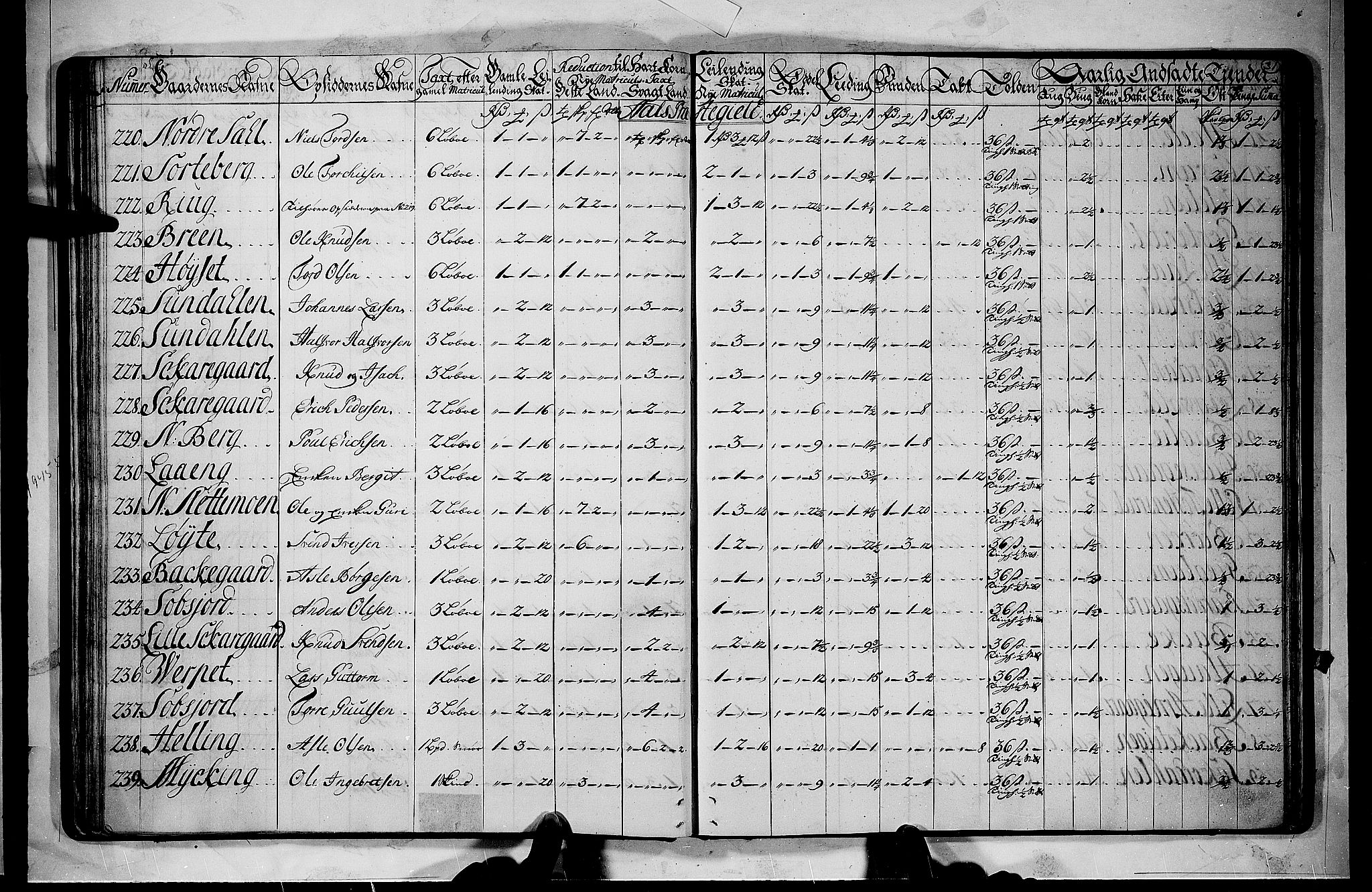 Rentekammeret inntil 1814, Realistisk ordnet avdeling, AV/RA-EA-4070/N/Nb/Nbf/L0110: Ringerike og Hallingdal matrikkelprotokoll, 1723, s. 30b-31a