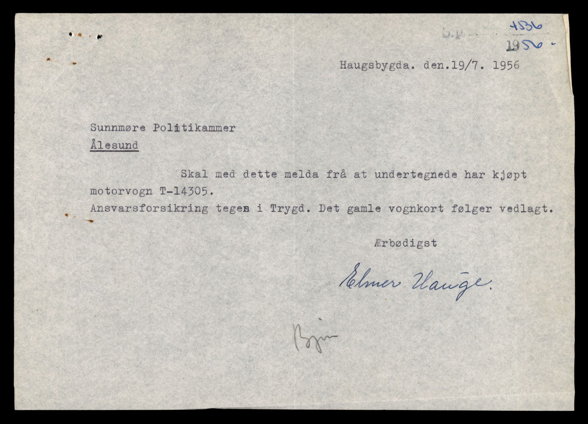 Møre og Romsdal vegkontor - Ålesund trafikkstasjon, AV/SAT-A-4099/F/Fe/L0044: Registreringskort for kjøretøy T 14205 - T 14319, 1927-1998, s. 2887