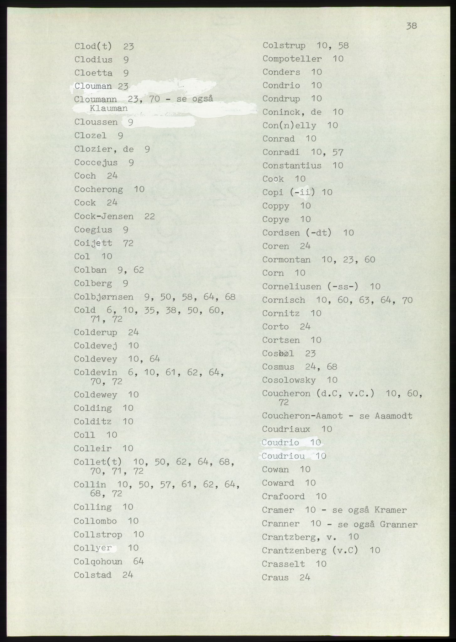 Lassens samlinger, AV/RA-PA-0051, 1500-1907, s. 38