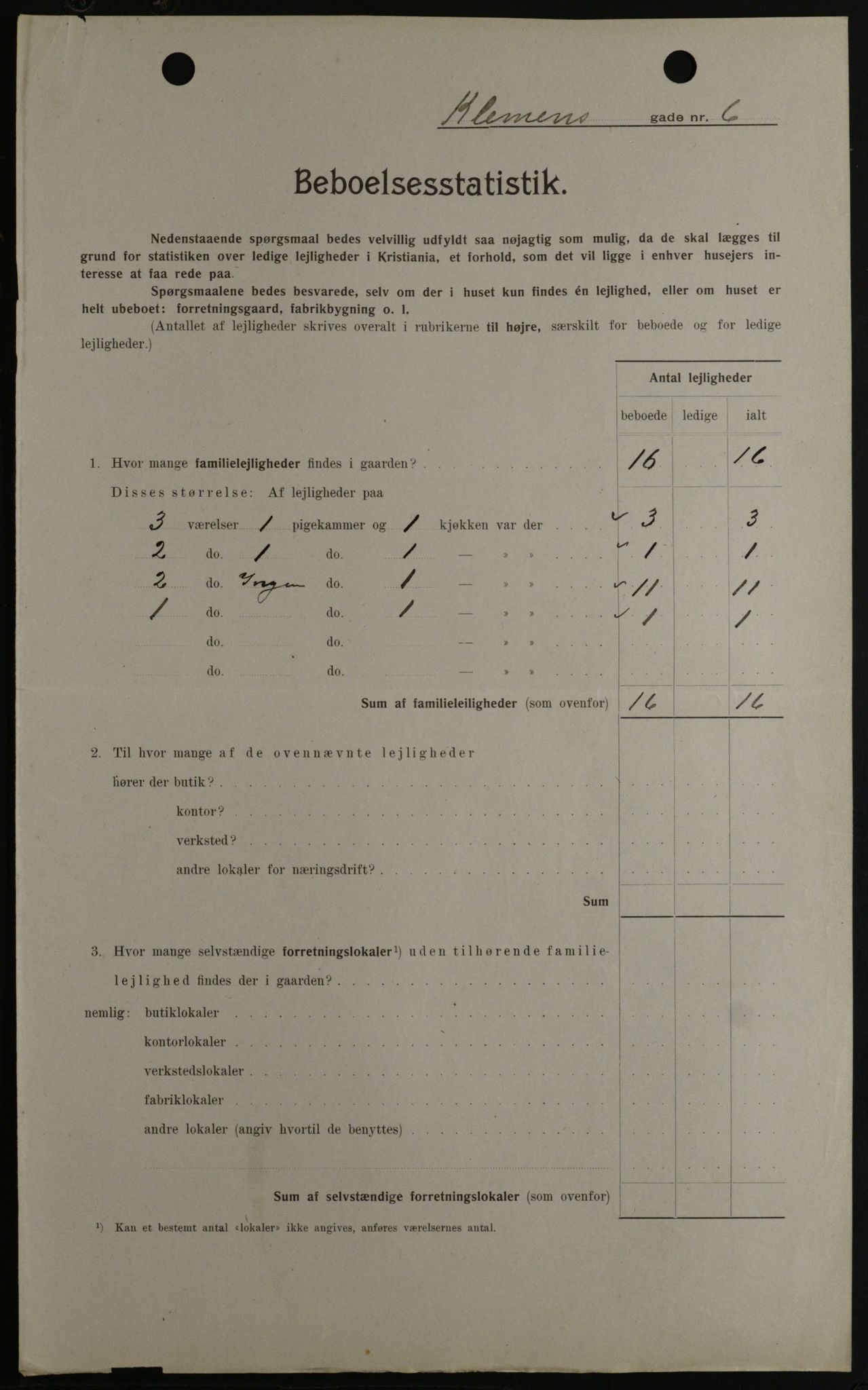 OBA, Kommunal folketelling 1.2.1908 for Kristiania kjøpstad, 1908, s. 12078