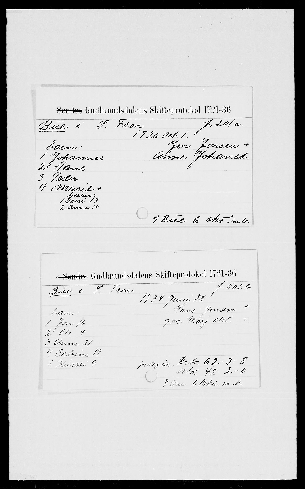 Sorenskriverier i Gudbrandsdalen, SAH/TING-036/J, 1721-1736, s. 29