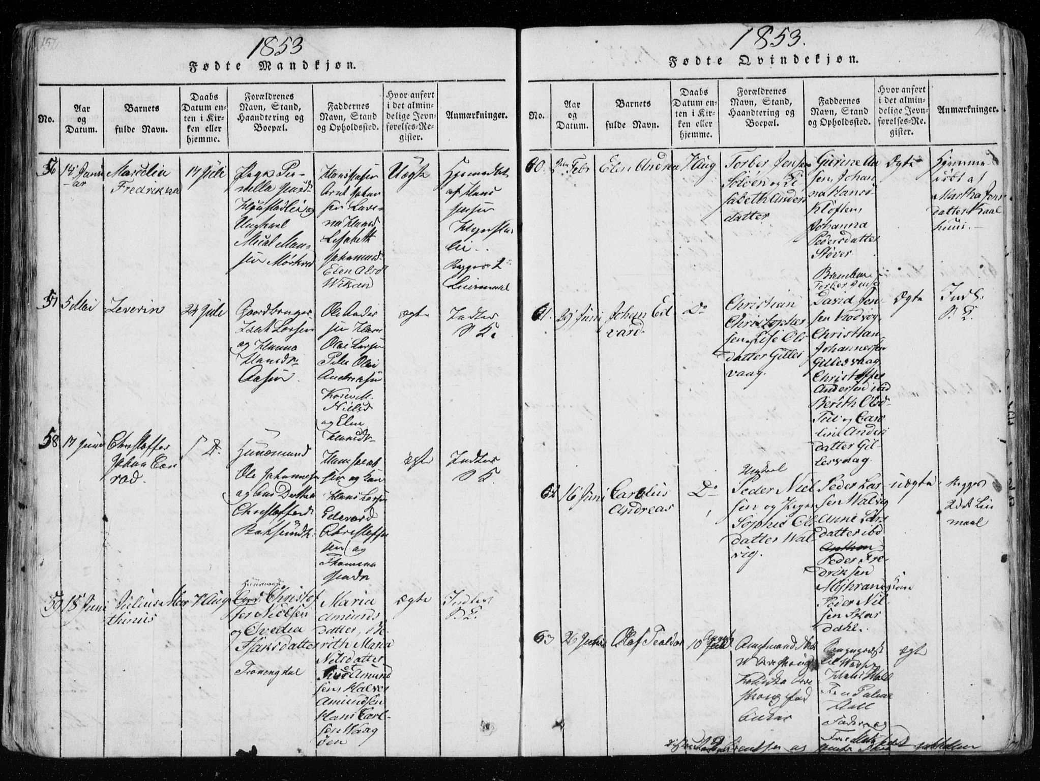 Ministerialprotokoller, klokkerbøker og fødselsregistre - Nordland, AV/SAT-A-1459/801/L0026: Klokkerbok nr. 801C01, 1820-1855, s. 152-153