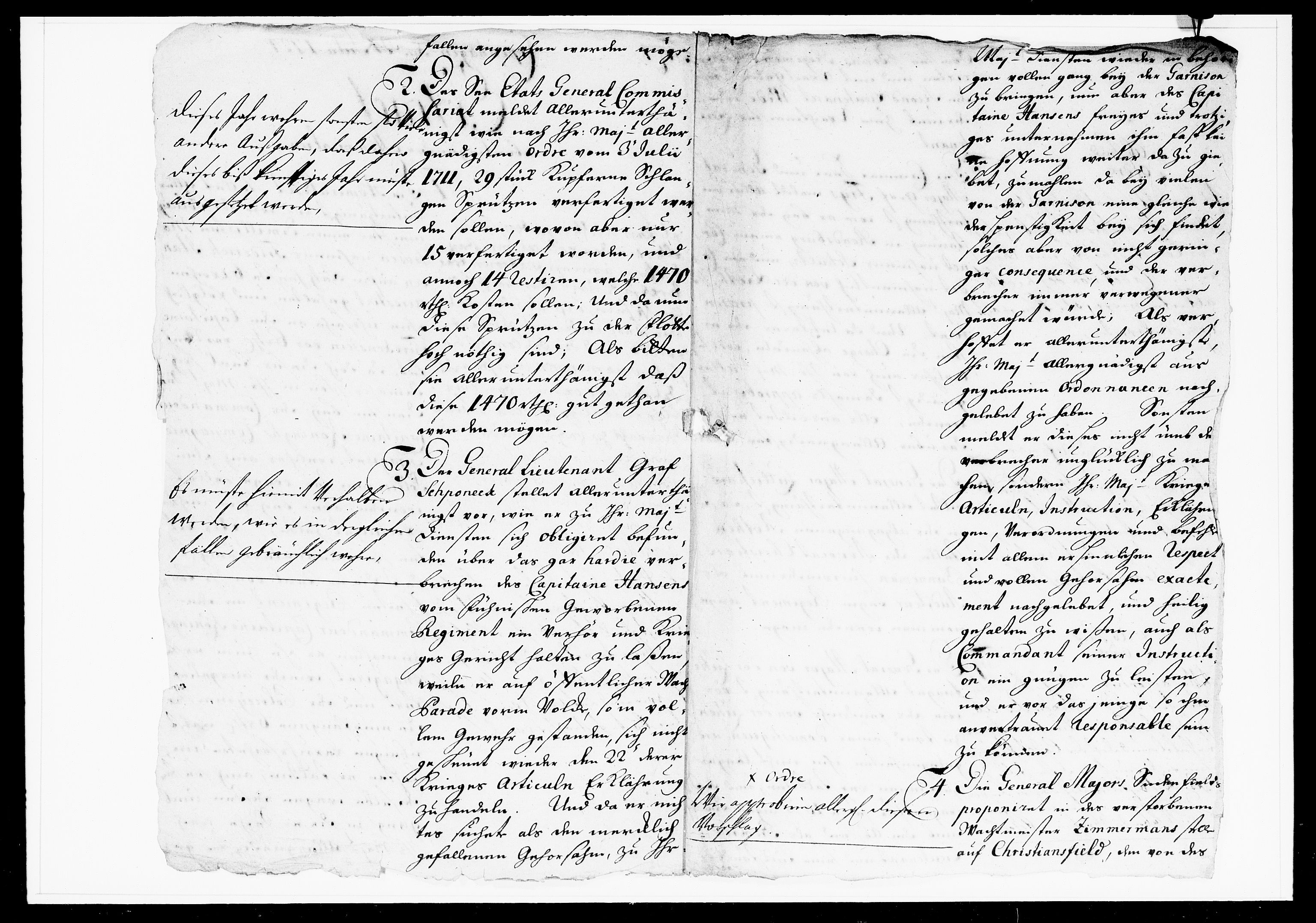 Krigskollegiet, Krigskancelliet, DRA/A-0006/-/1072-1074: Refererede sager, 1724, s. 84