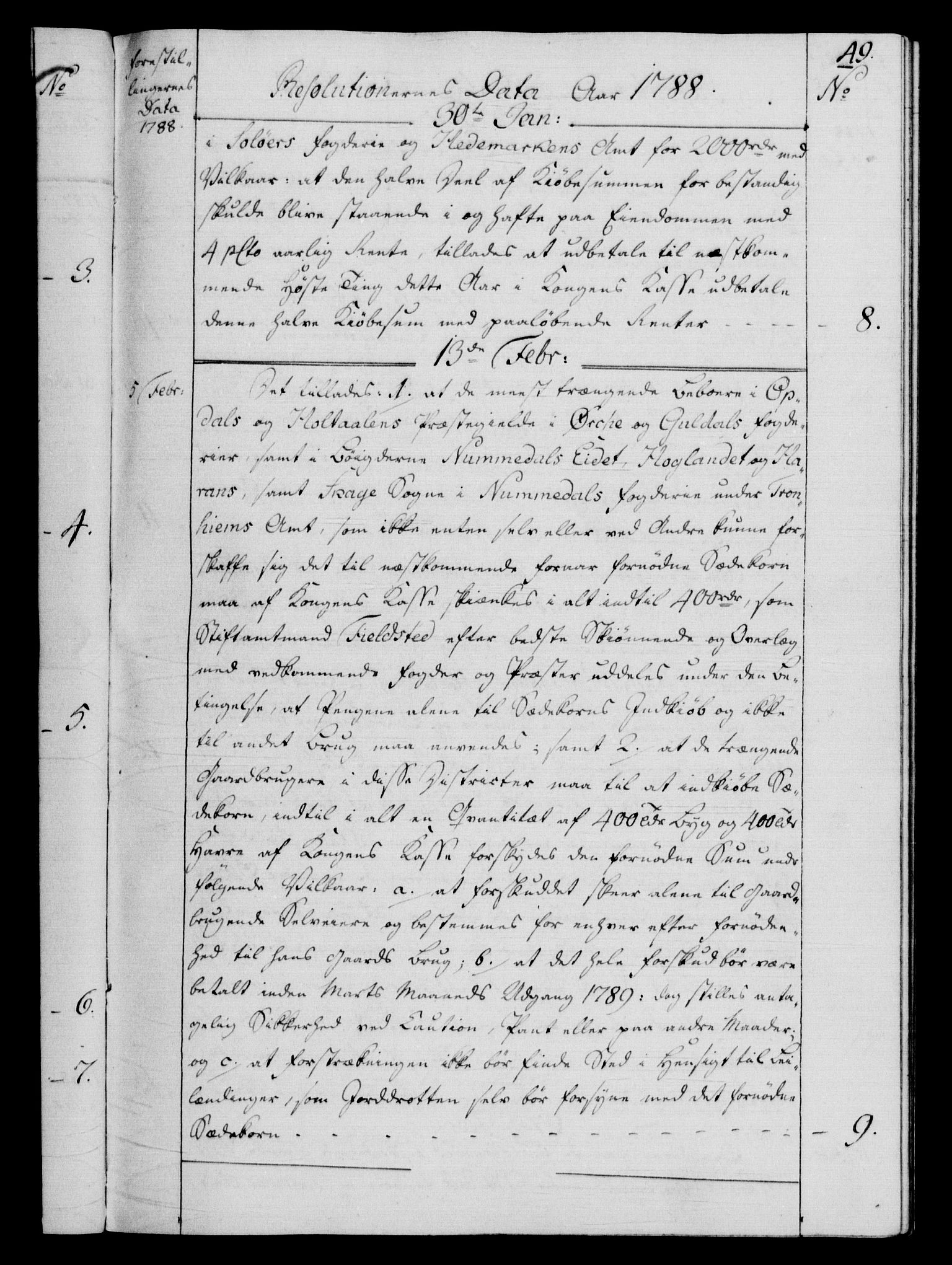 Rentekammeret, Kammerkanselliet, RA/EA-3111/G/Gf/Gfb/L0013: Register til norske relasjons- og resolusjonsprotokoller (merket RK 52.108), 1786-1793, s. 1049a