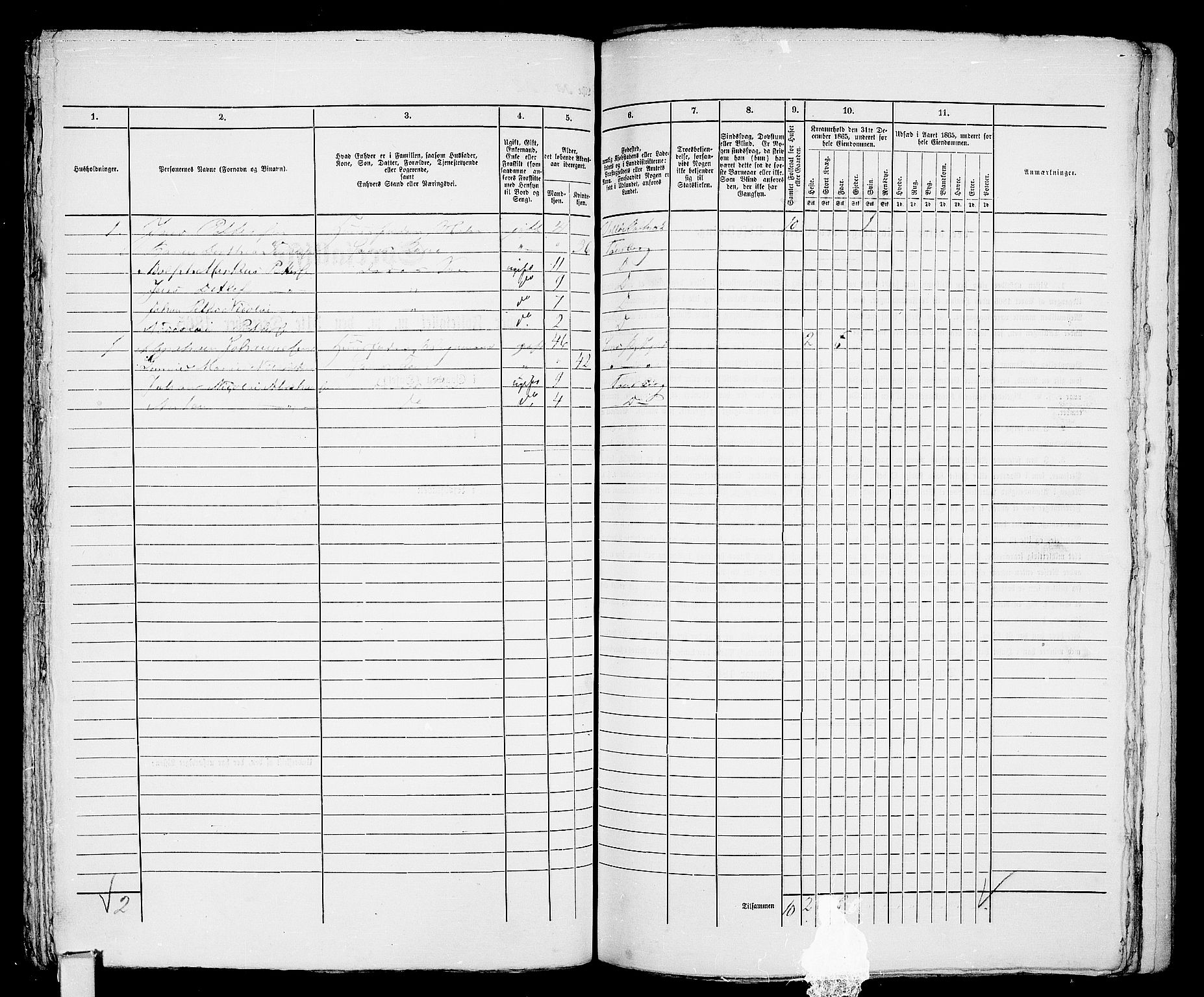 RA, Folketelling 1865 for 0705P Tønsberg prestegjeld, 1865, s. 504