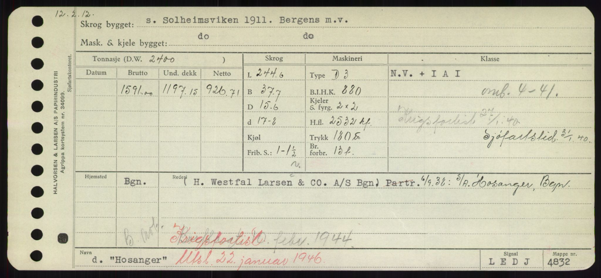 Sjøfartsdirektoratet med forløpere, Skipsmålingen, AV/RA-S-1627/H/Hd/L0017: Fartøy, Holi-Hå, s. 107