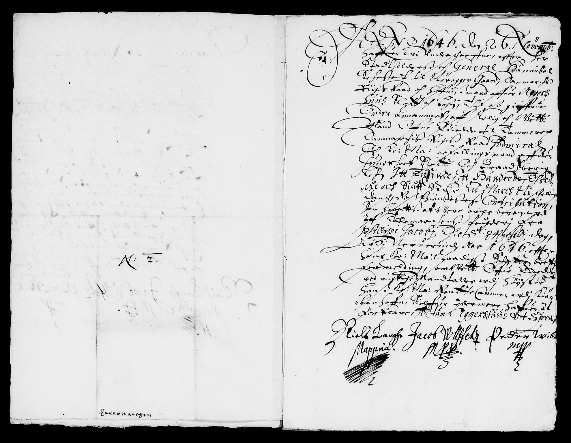 Rentekammeret inntil 1814, Reviderte regnskaper, Lensregnskaper, AV/RA-EA-5023/R/Rb/Rbp/L0033: Bratsberg len, 1646-1648