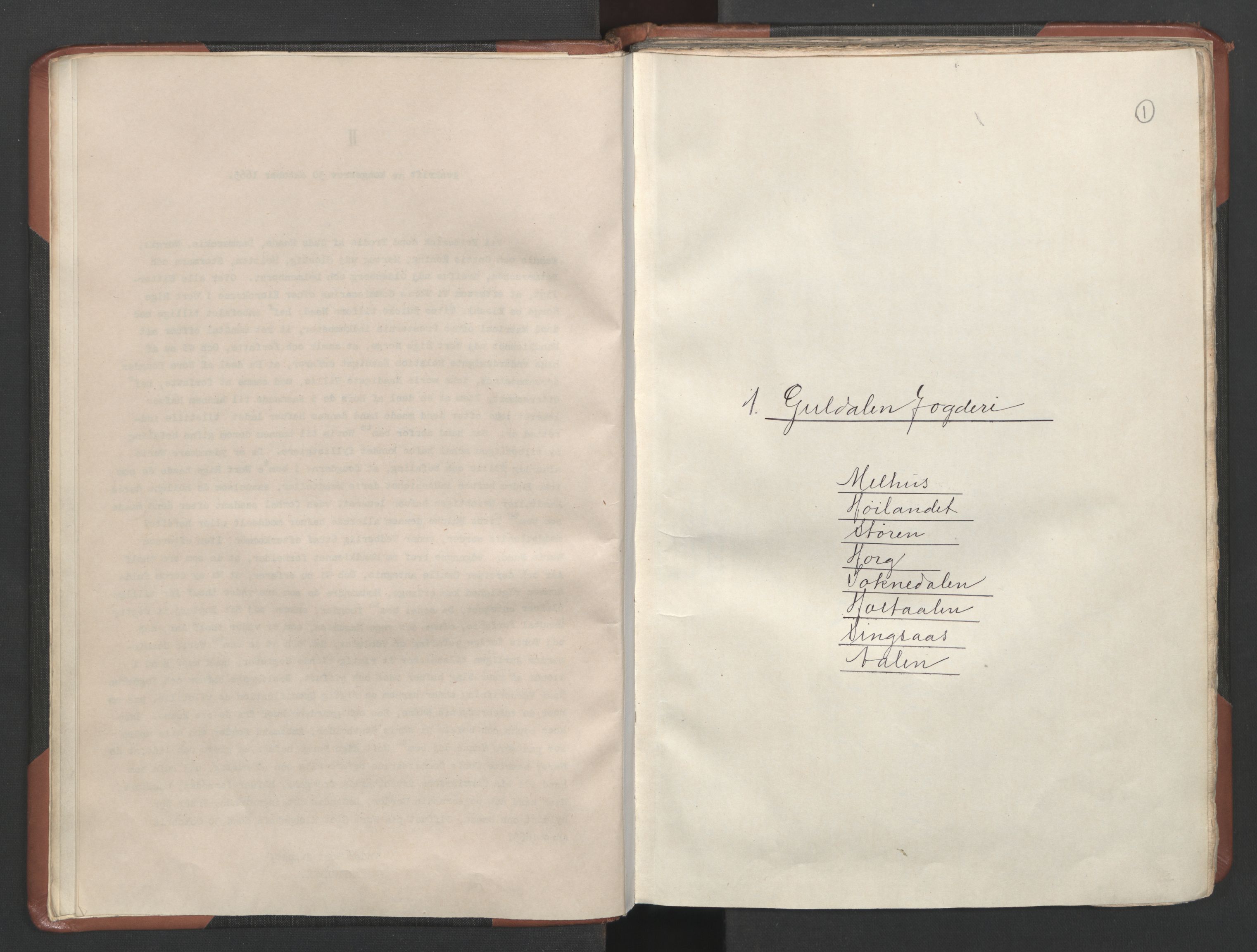 RA, Fogdenes og sorenskrivernes manntall 1664-1666, nr. 18: Gauldal fogderi, Strinda fogderi og Orkdal fogderi, 1664, s. 1