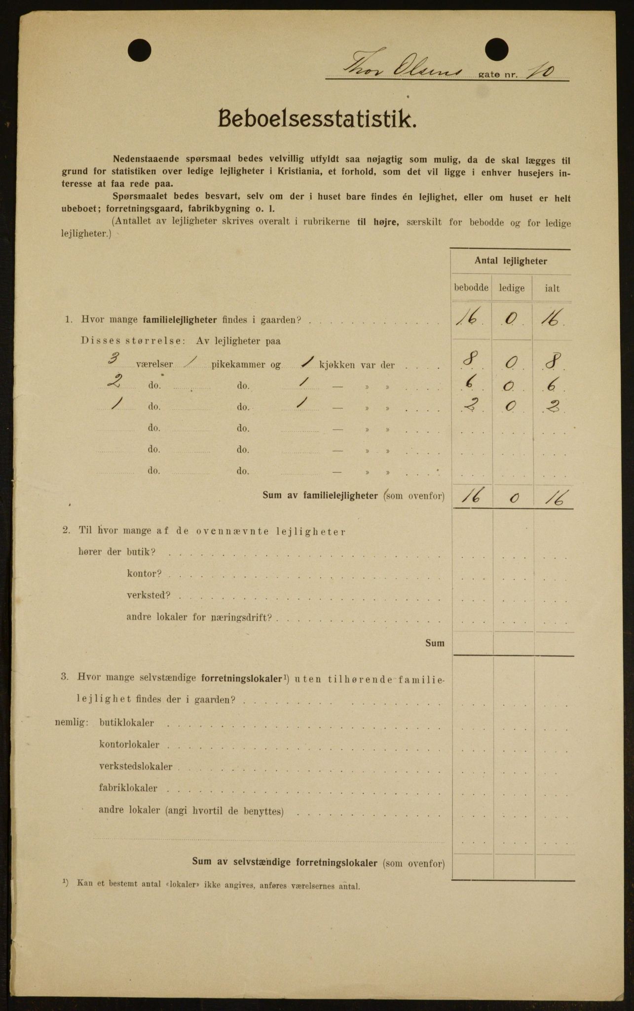 OBA, Kommunal folketelling 1.2.1909 for Kristiania kjøpstad, 1909, s. 99223