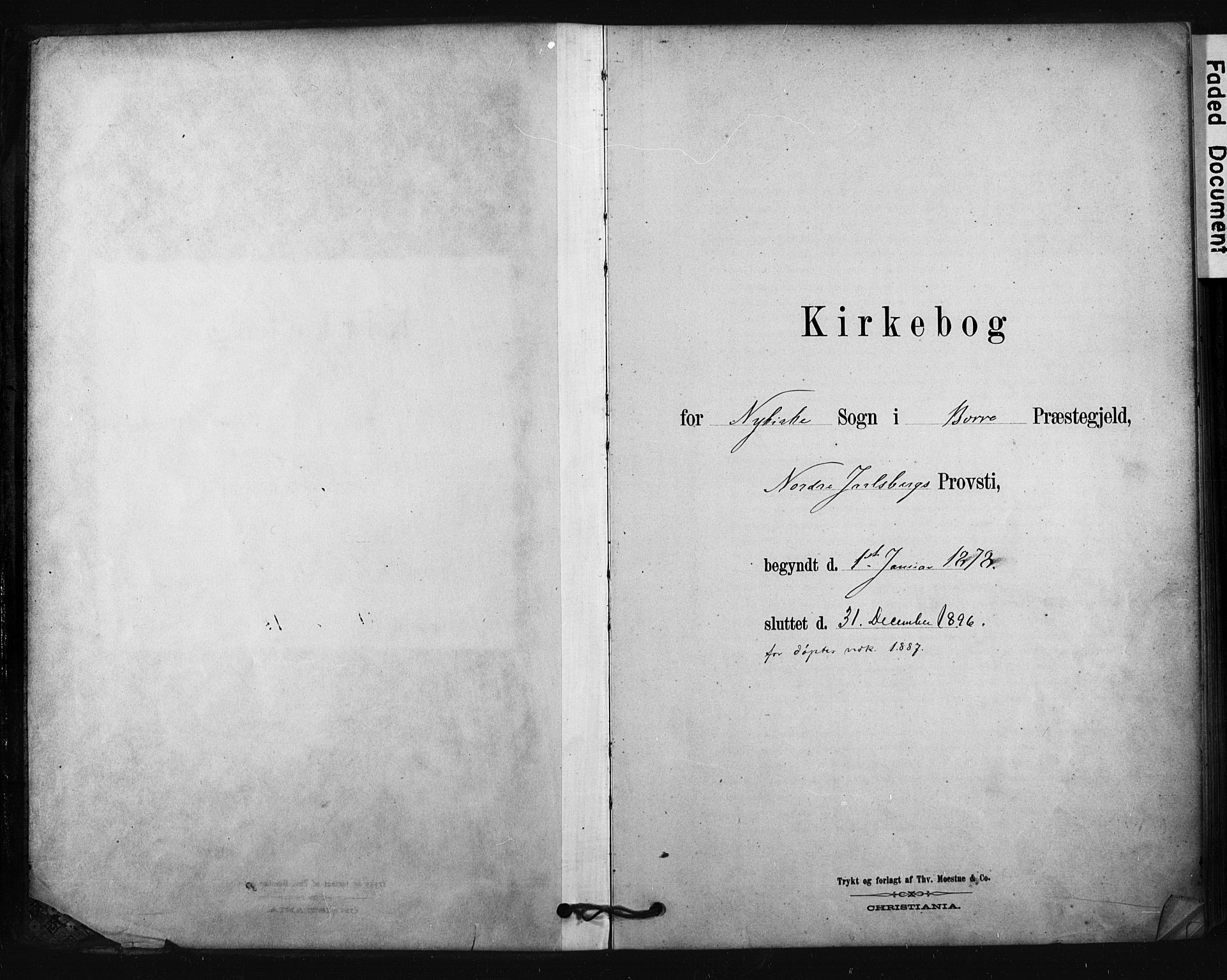 Borre kirkebøker, SAKO/A-338/F/Fc/L0001: Ministerialbok nr. III 1, 1878-1896