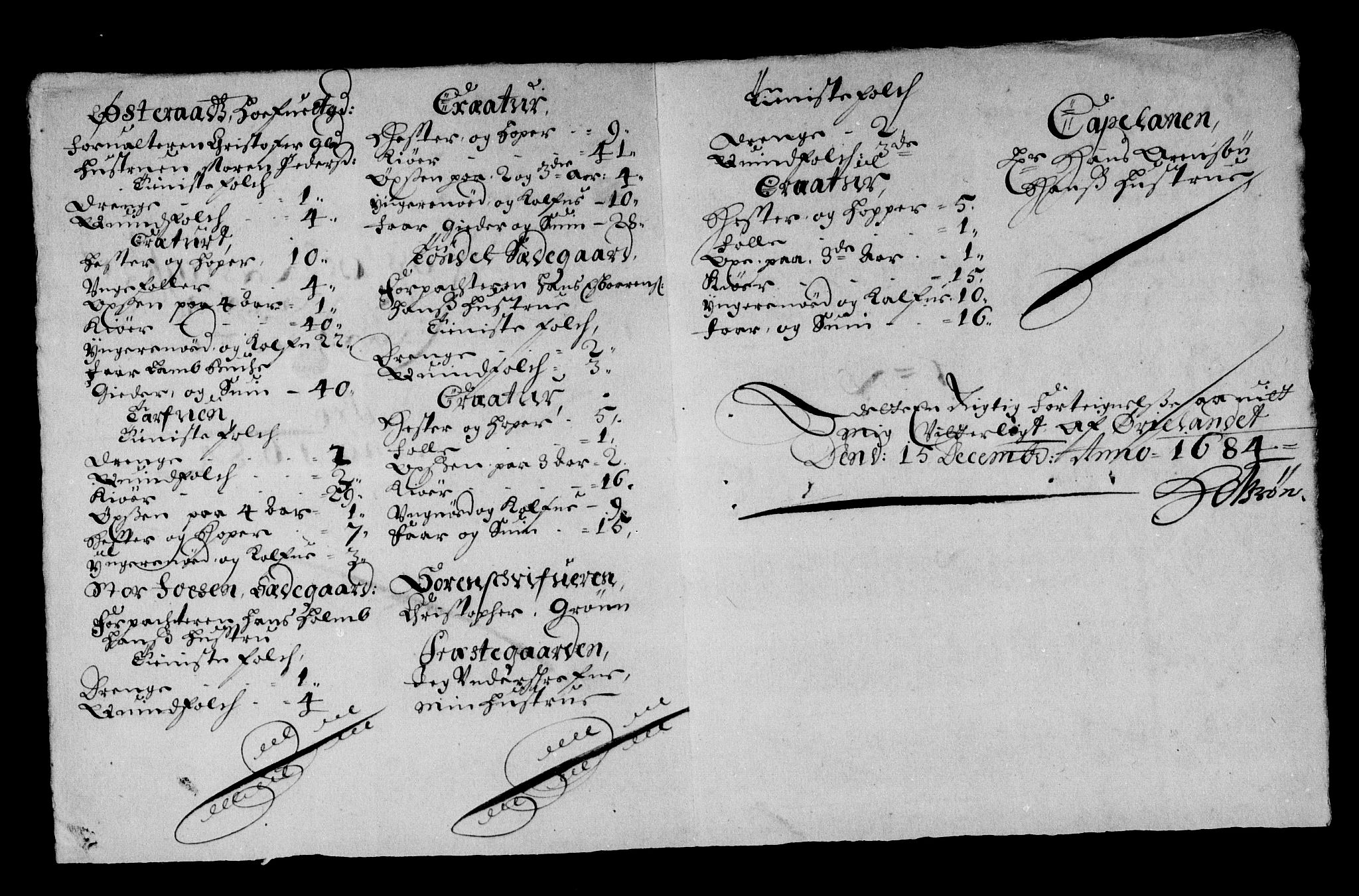 Rentekammeret inntil 1814, Reviderte regnskaper, Stiftamtstueregnskaper, Trondheim stiftamt og Nordland amt, AV/RA-EA-6044/R/Rg/L0076: Trondheim stiftamt og Nordland amt, 1684