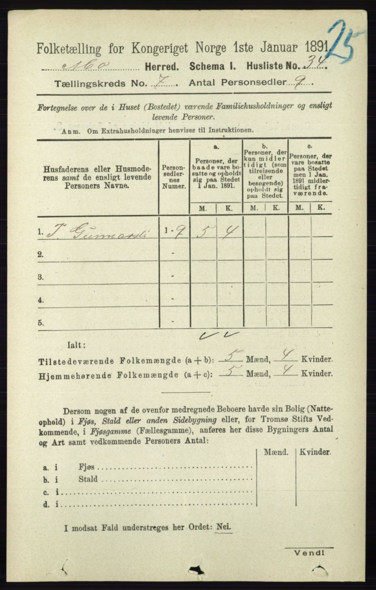 RA, Folketelling 1891 for 0832 Mo herred, 1891, s. 1756