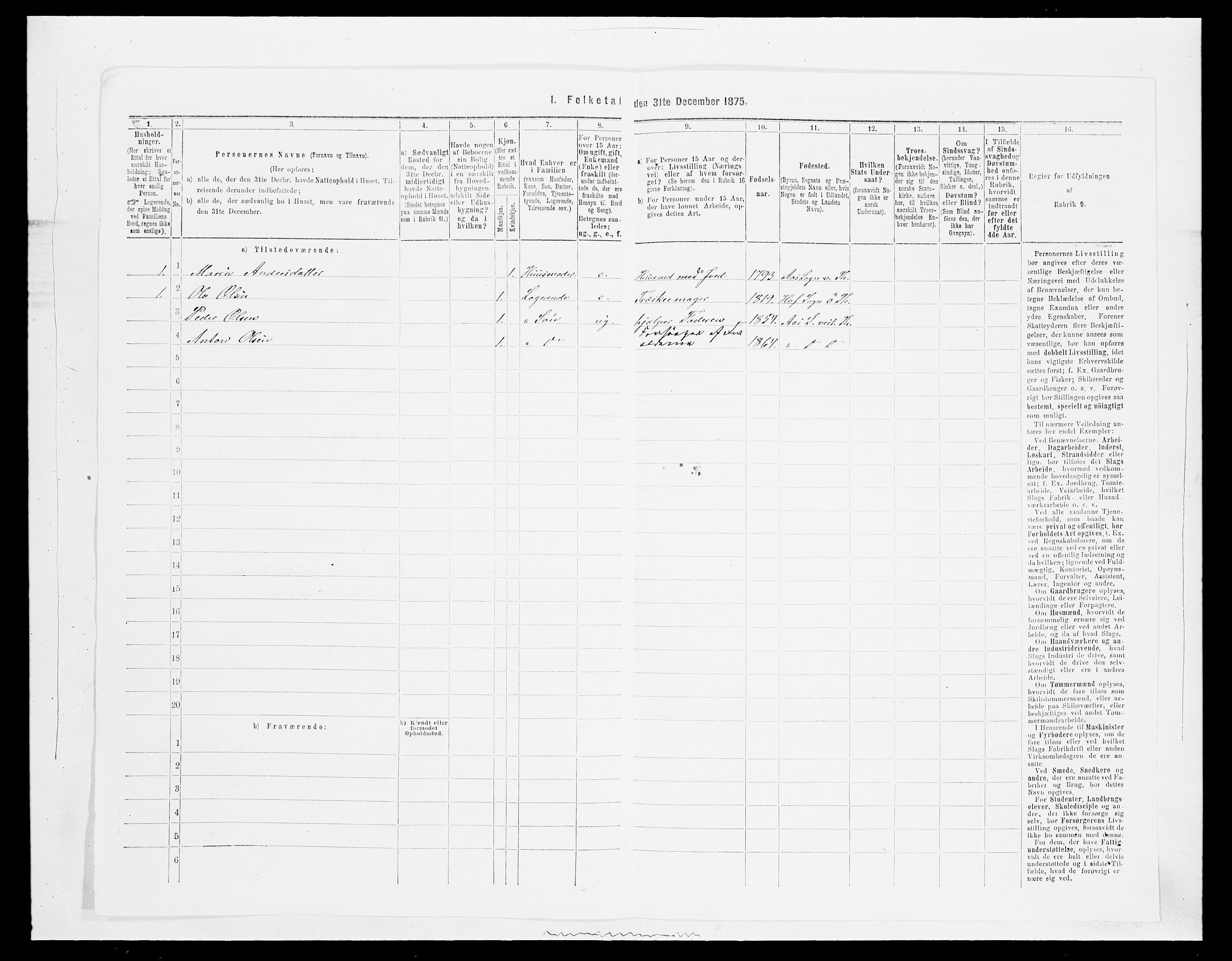 SAH, Folketelling 1875 for 0529P Vestre Toten prestegjeld, 1875, s. 575