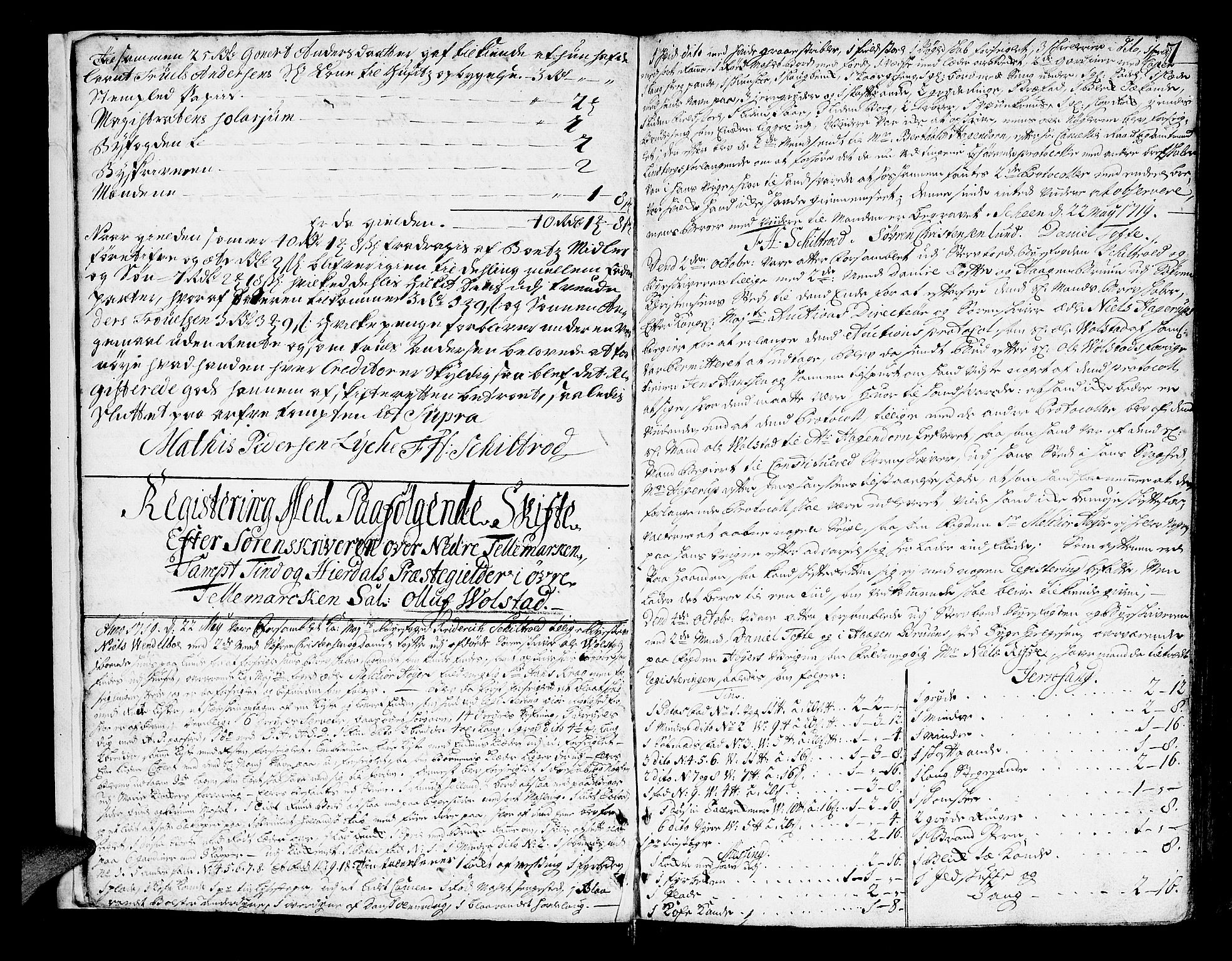 Skien byfogd, AV/SAKO-A-219/H/Hb/L0005b: Skifteprotokoll, 1723-1740, s. 6b-7a
