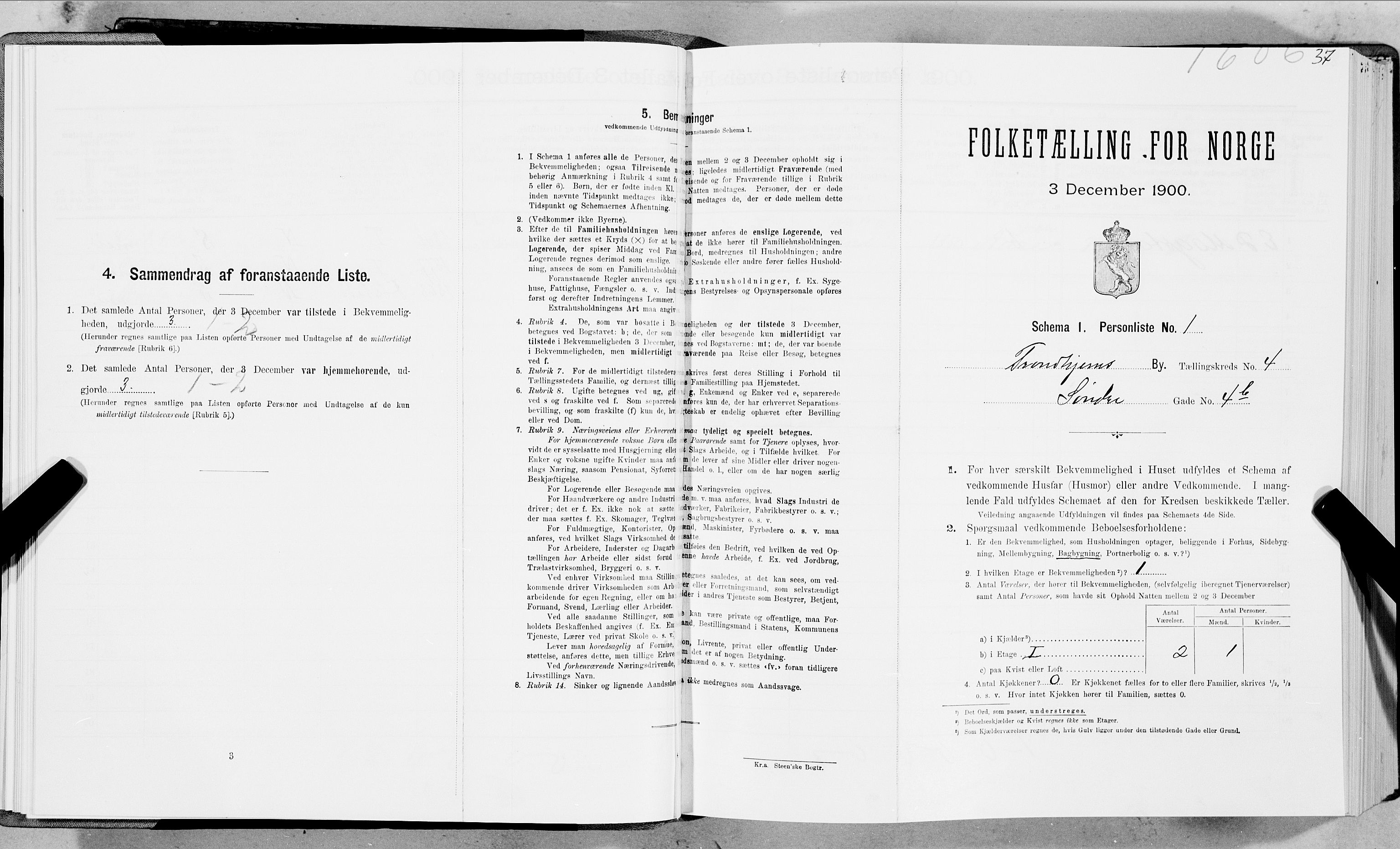 SAT, Folketelling 1900 for 1601 Trondheim kjøpstad, 1900, s. 616