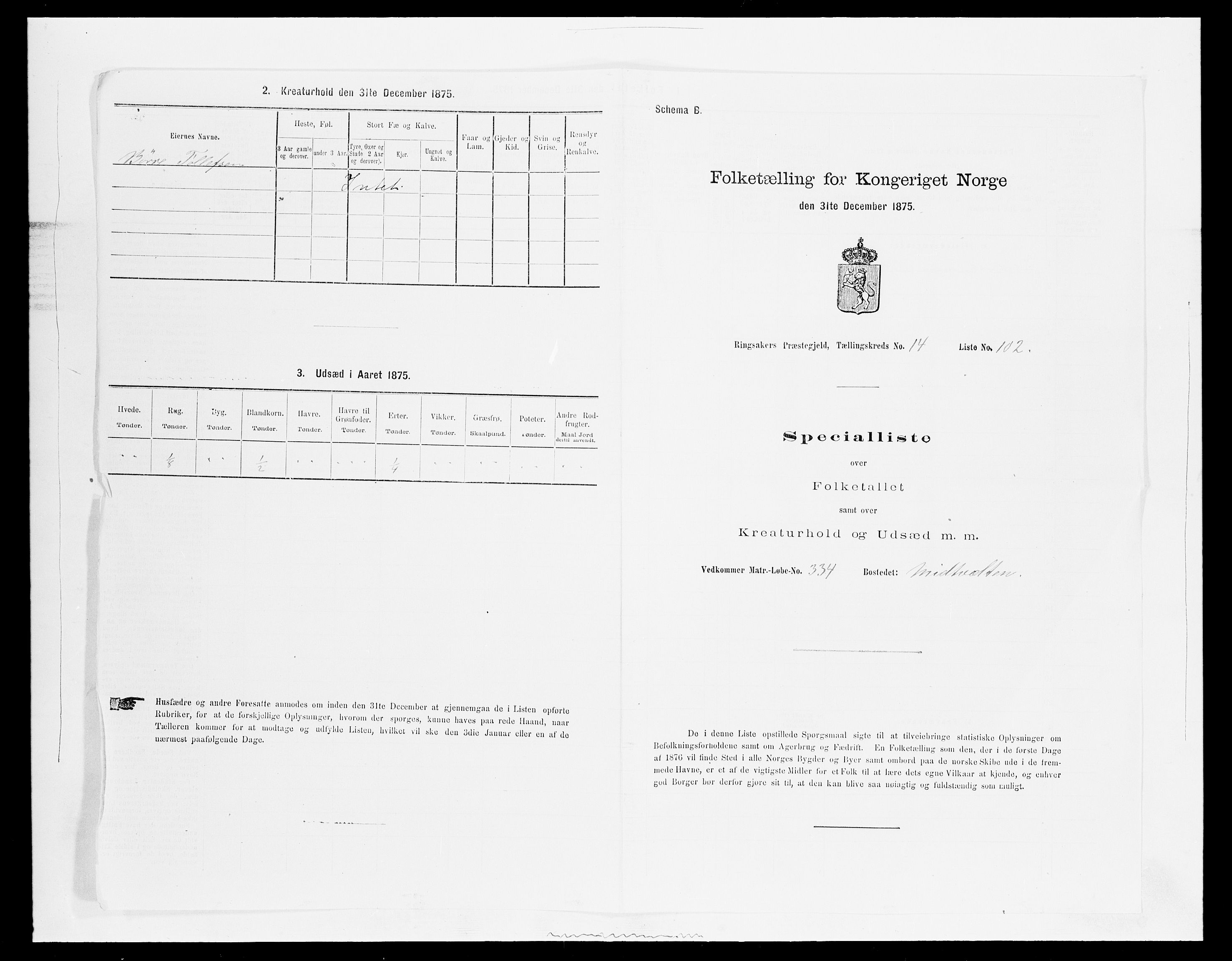 SAH, Folketelling 1875 for 0412P Ringsaker prestegjeld, 1875, s. 3026