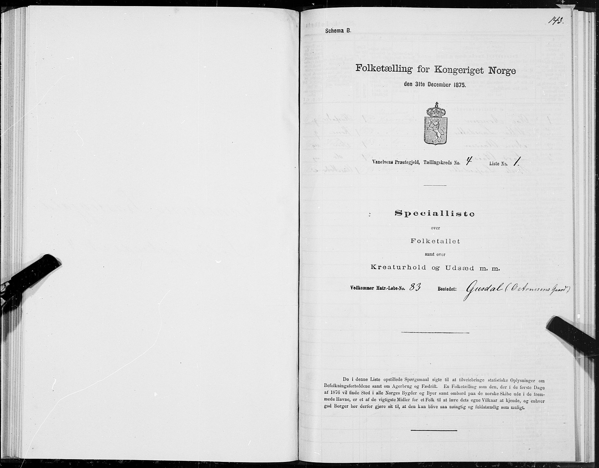 SAT, Folketelling 1875 for 1511P Vanylven prestegjeld, 1875, s. 2143