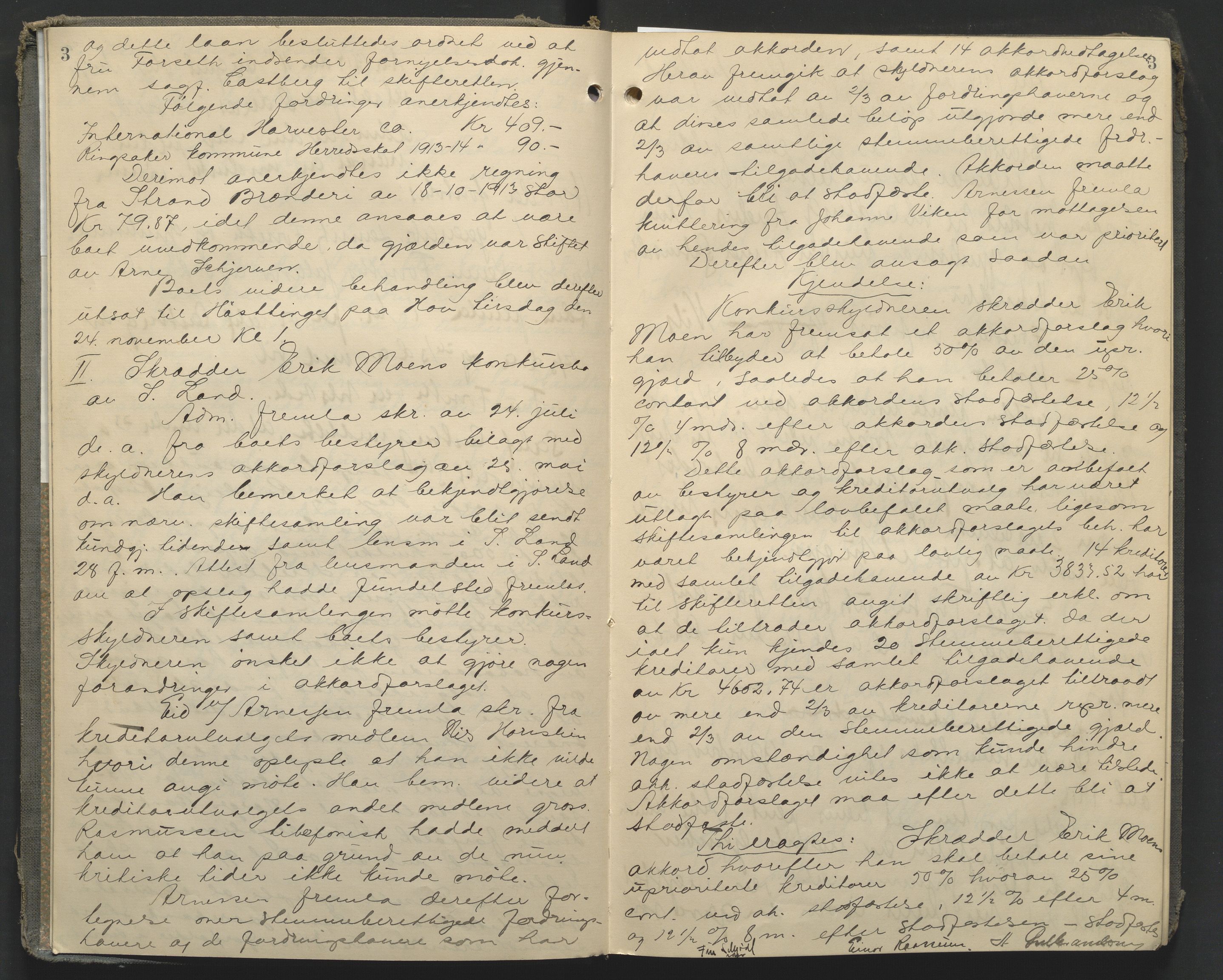 Hadeland og Land tingrett, AV/SAH-TING-010/J/Jc/L0010: Skifteforhandlingsprotokoll, 1914-1920, s. 3