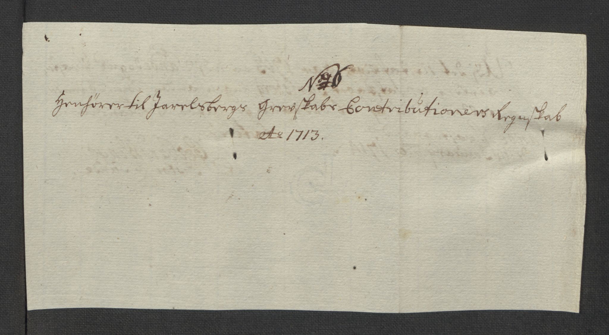 Rentekammeret inntil 1814, Reviderte regnskaper, Fogderegnskap, AV/RA-EA-4092/R32/L1878: Fogderegnskap Jarlsberg grevskap, 1713, s. 135