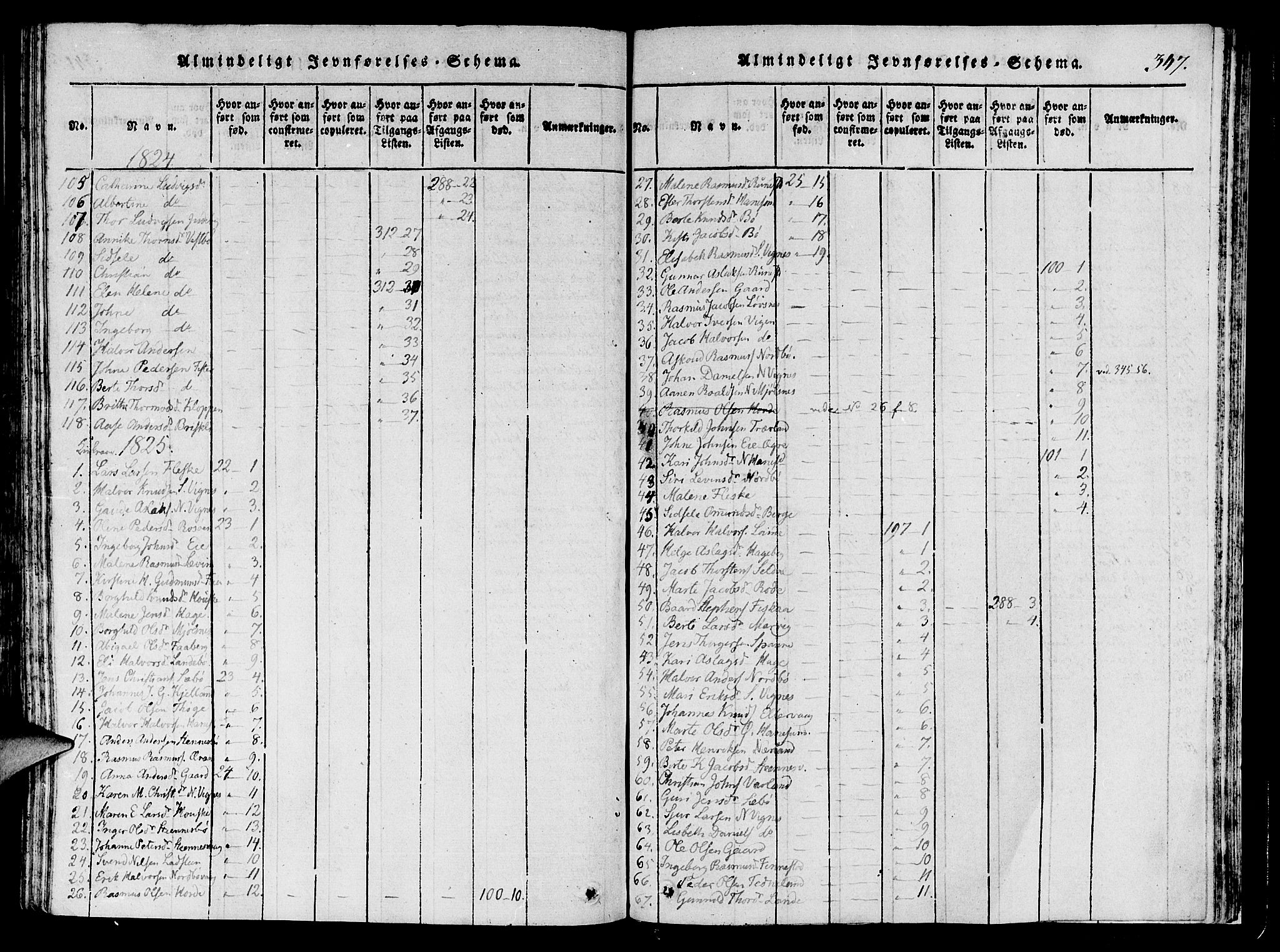 Finnøy sokneprestkontor, AV/SAST-A-101825/H/Ha/Haa/L0006: Ministerialbok nr. A 6, 1816-1846, s. 347