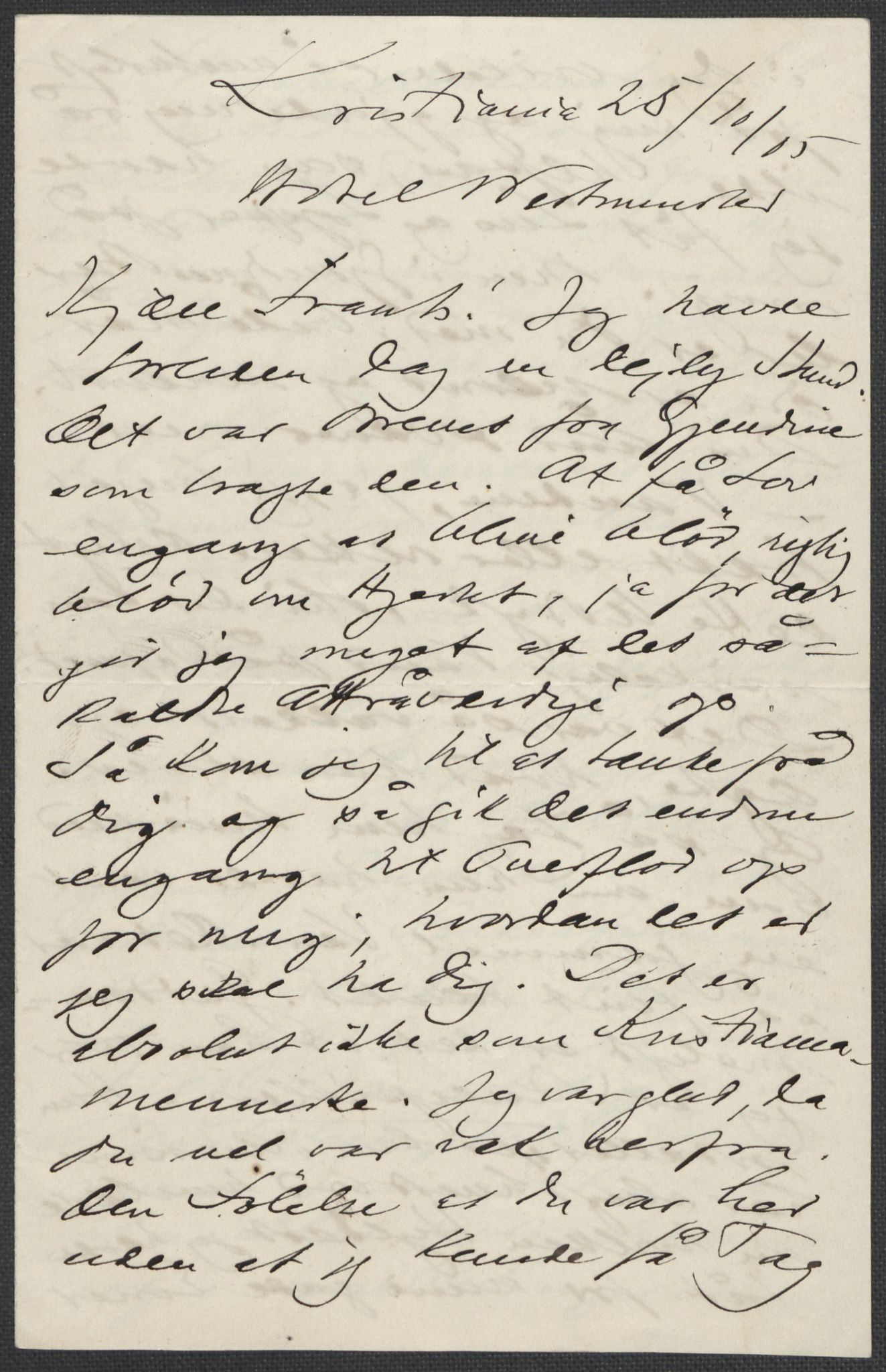 Beyer, Frants, RA/PA-0132/F/L0001: Brev fra Edvard Grieg til Frantz Beyer og "En del optegnelser som kan tjene til kommentar til brevene" av Marie Beyer, 1872-1907, s. 817