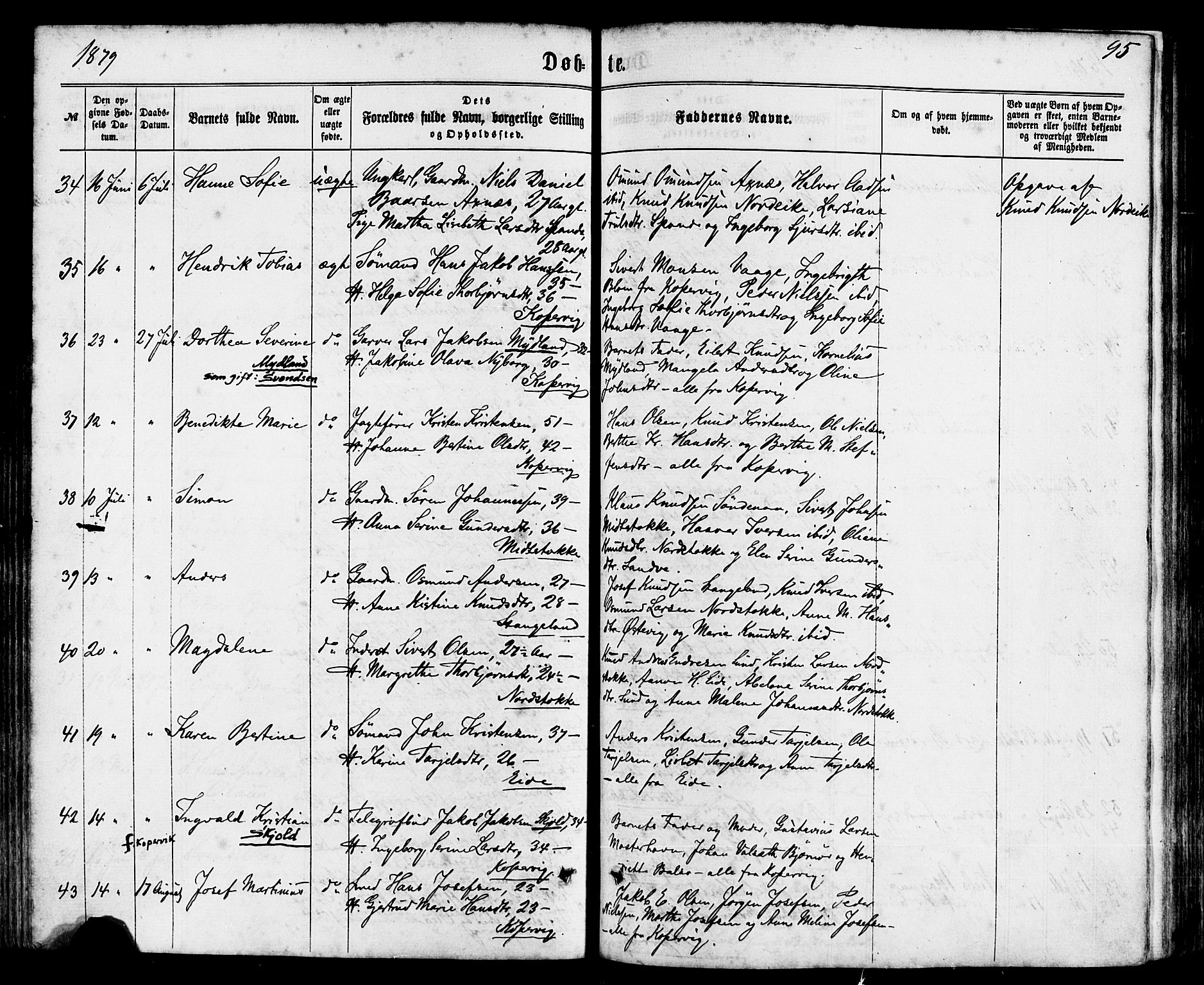 Avaldsnes sokneprestkontor, AV/SAST-A -101851/H/Ha/Haa/L0011: Ministerialbok nr. A 11, 1861-1880, s. 95
