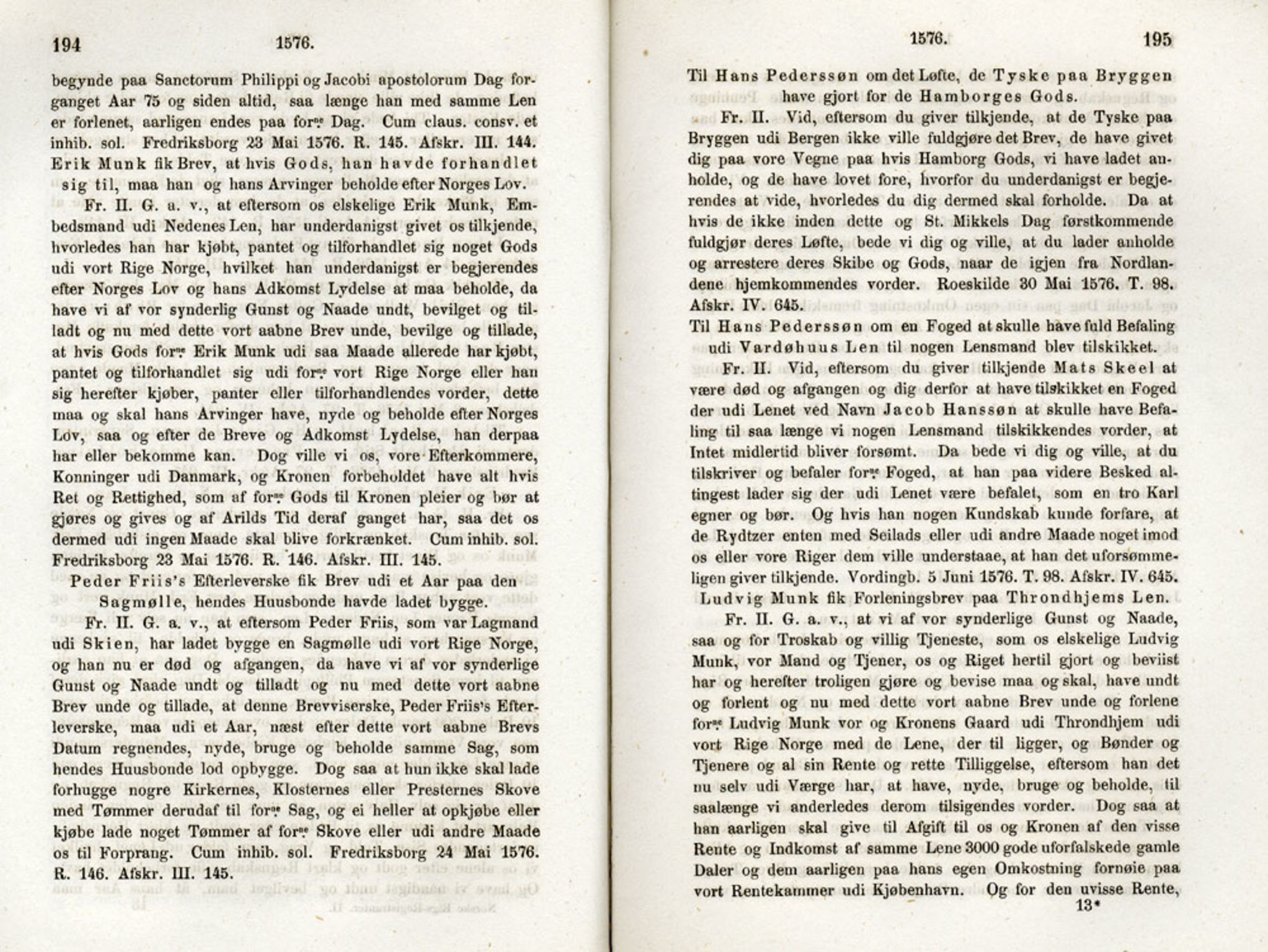 Publikasjoner utgitt av Det Norske Historiske Kildeskriftfond, PUBL/-/-/-: Norske Rigs-Registranter, bind 2, 1572-1588, s. 194-195