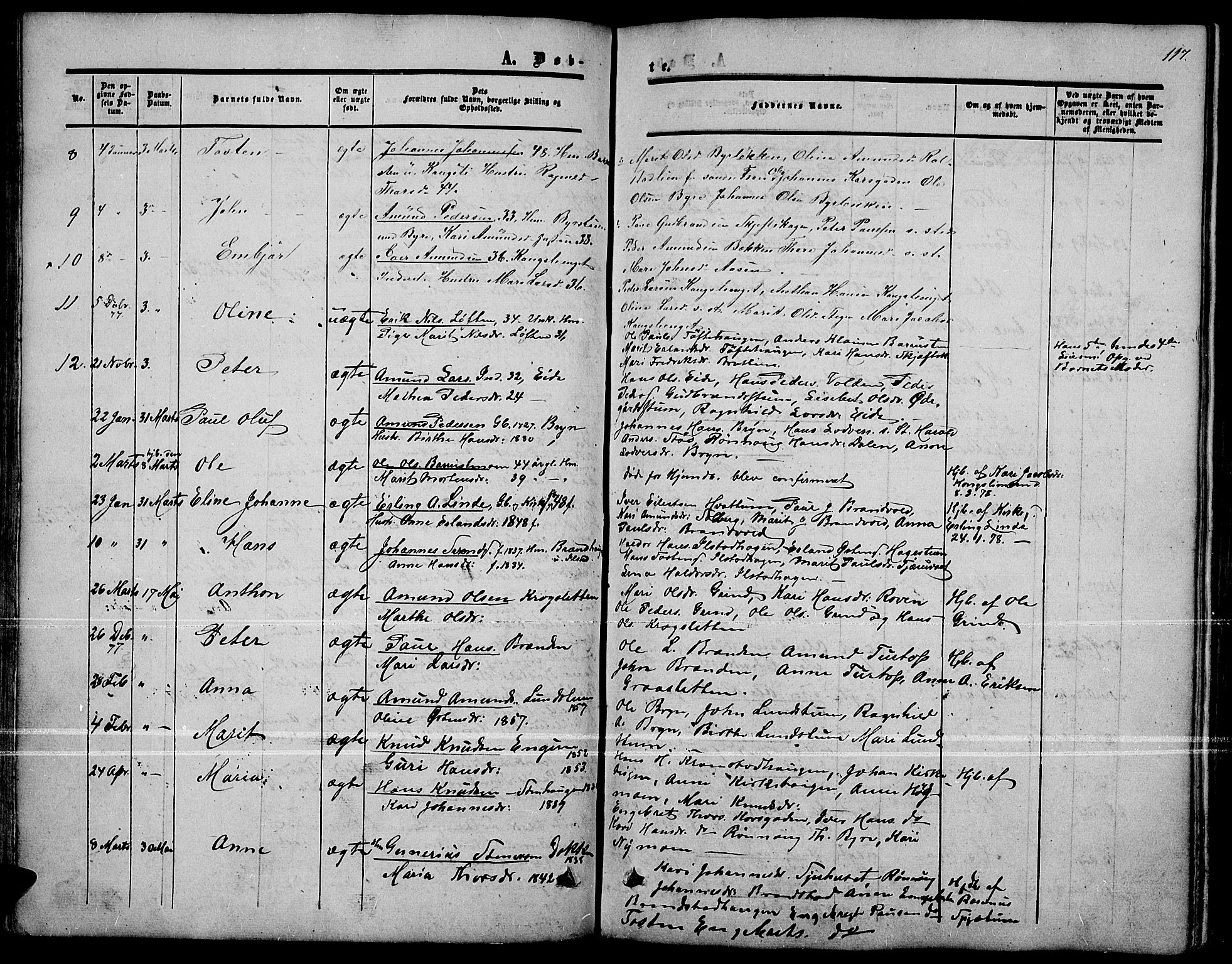 Nord-Fron prestekontor, AV/SAH-PREST-080/H/Ha/Hab/L0001: Klokkerbok nr. 1, 1851-1883, s. 117