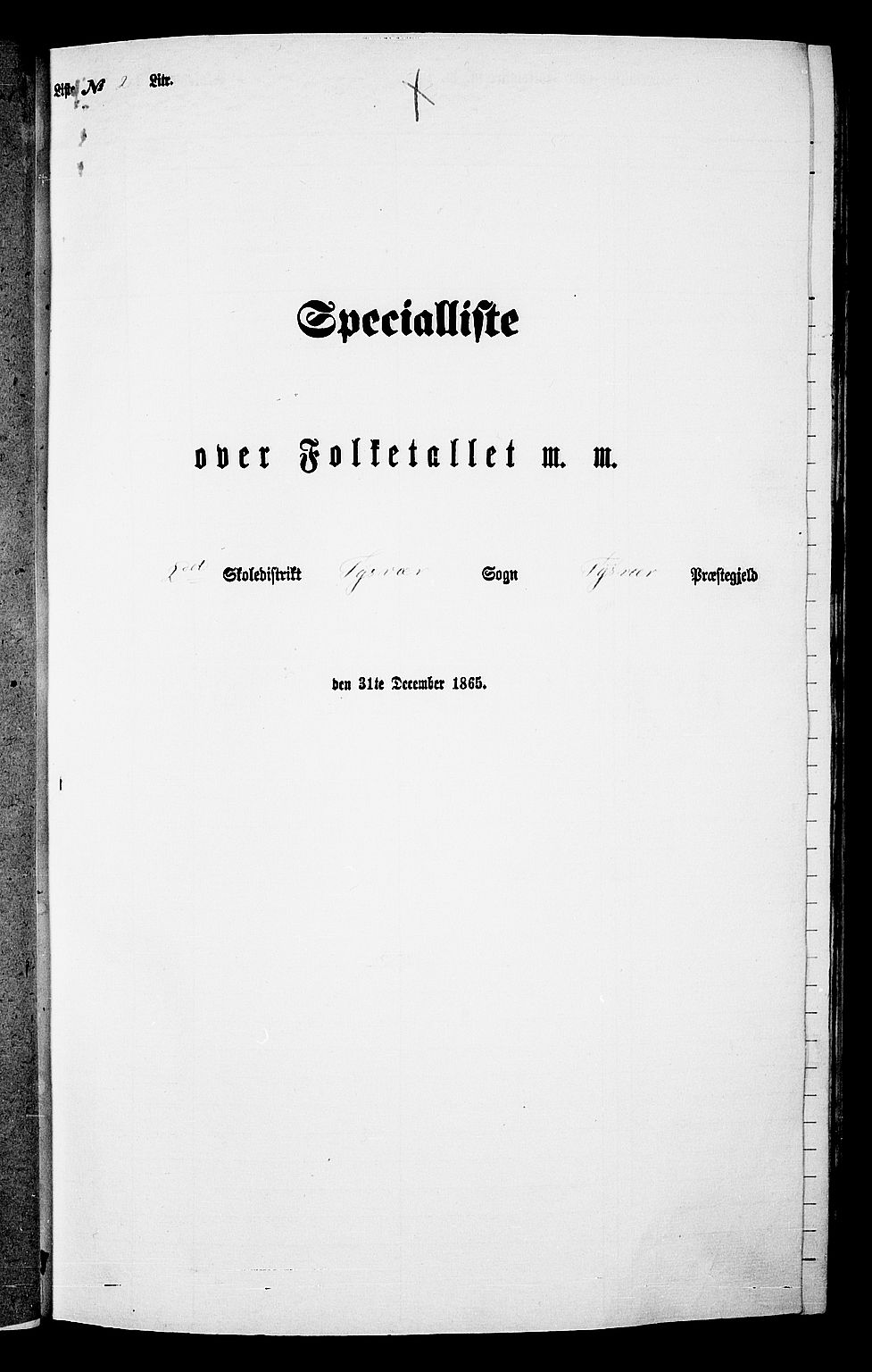 RA, Folketelling 1865 for 1146P Tysvær prestegjeld, 1865, s. 23