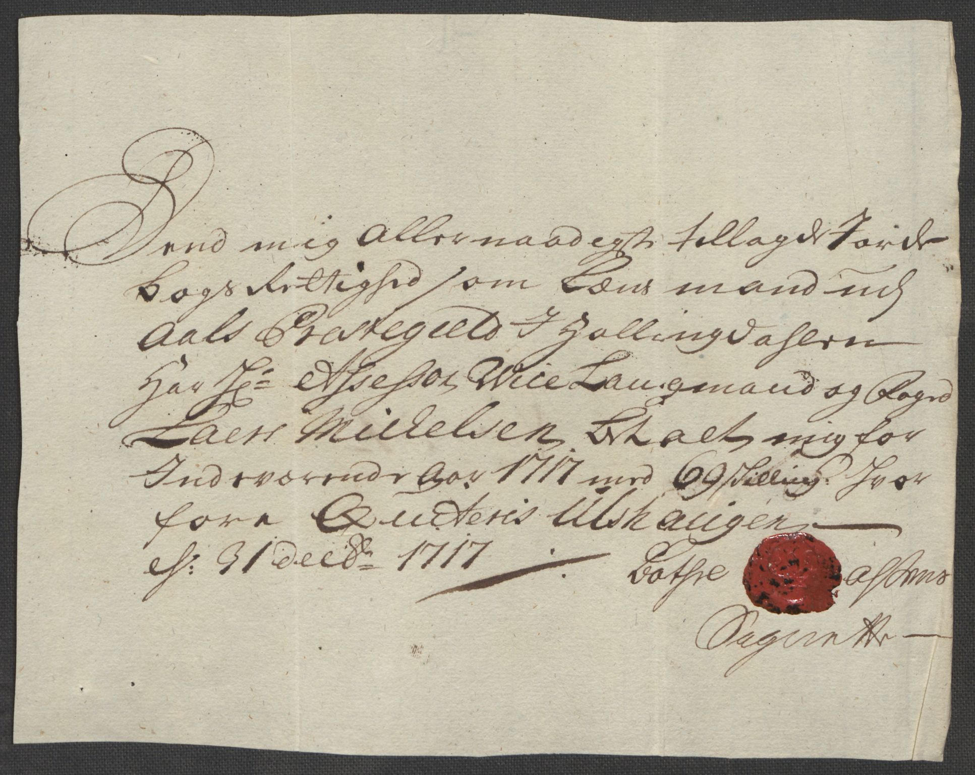 Rentekammeret inntil 1814, Reviderte regnskaper, Fogderegnskap, RA/EA-4092/R23/L1475: Fogderegnskap Ringerike og Hallingdal, 1717, s. 247