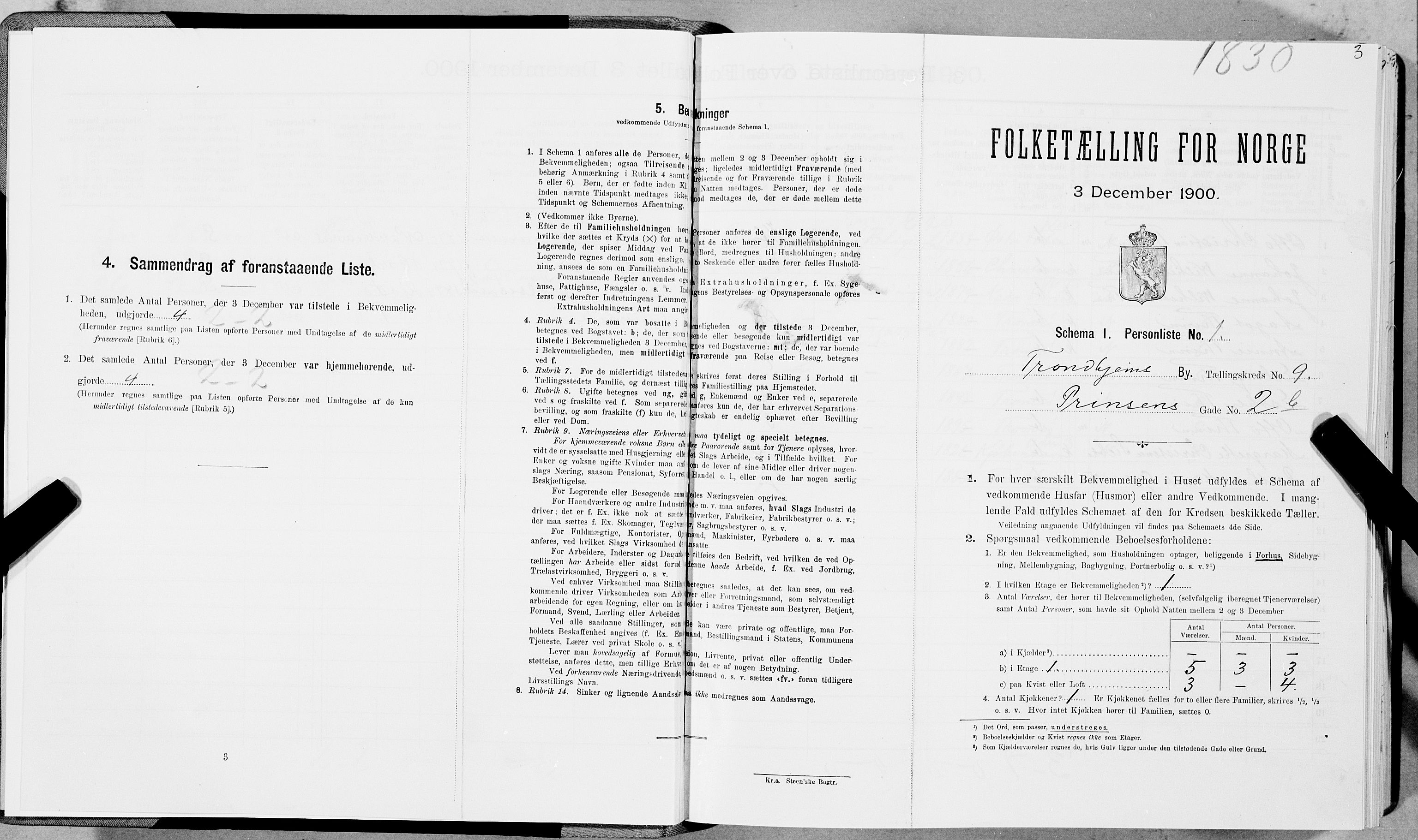 SAT, Folketelling 1900 for 1601 Trondheim kjøpstad, 1900, s. 1488