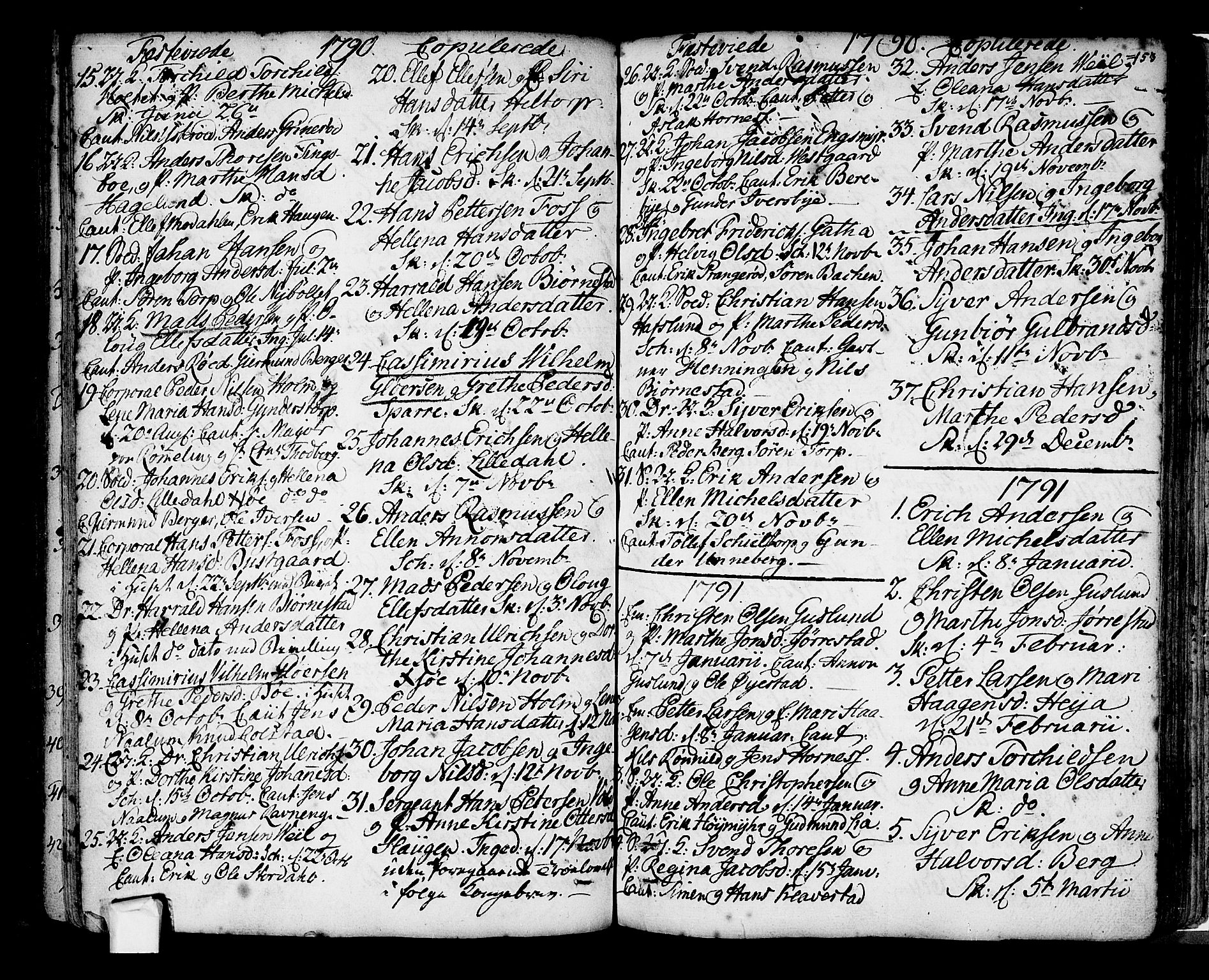 Skjeberg prestekontor Kirkebøker, SAO/A-10923/F/Fa/L0002: Ministerialbok nr. I 2, 1726-1791, s. 153