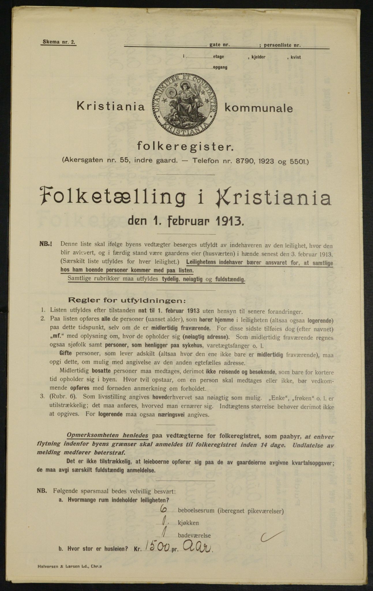 OBA, Kommunal folketelling 1.2.1913 for Kristiania, 1913, s. 34212